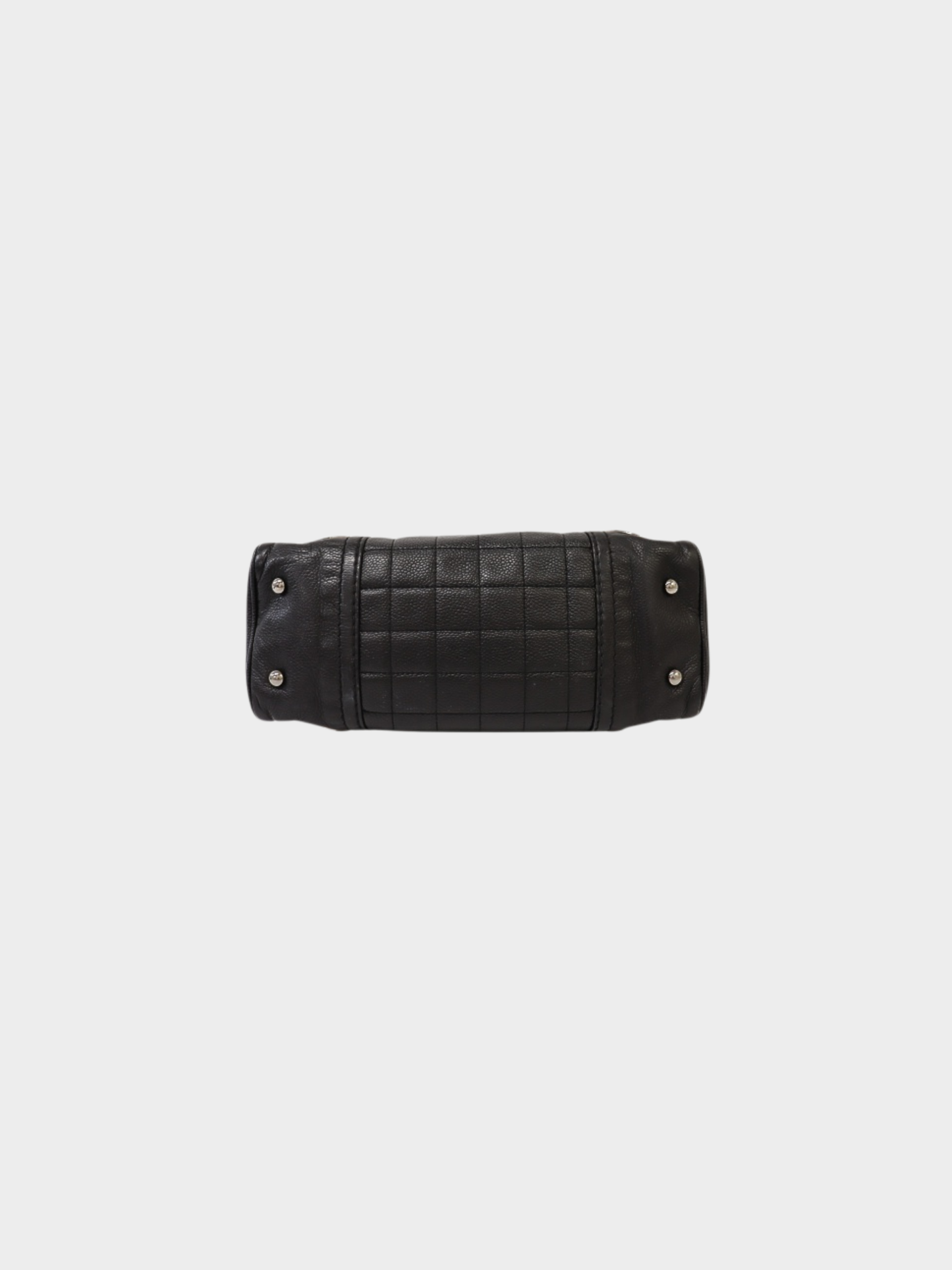 Chanel 2000s Black Lambskin Chocolate Bar Mini Boston Bag