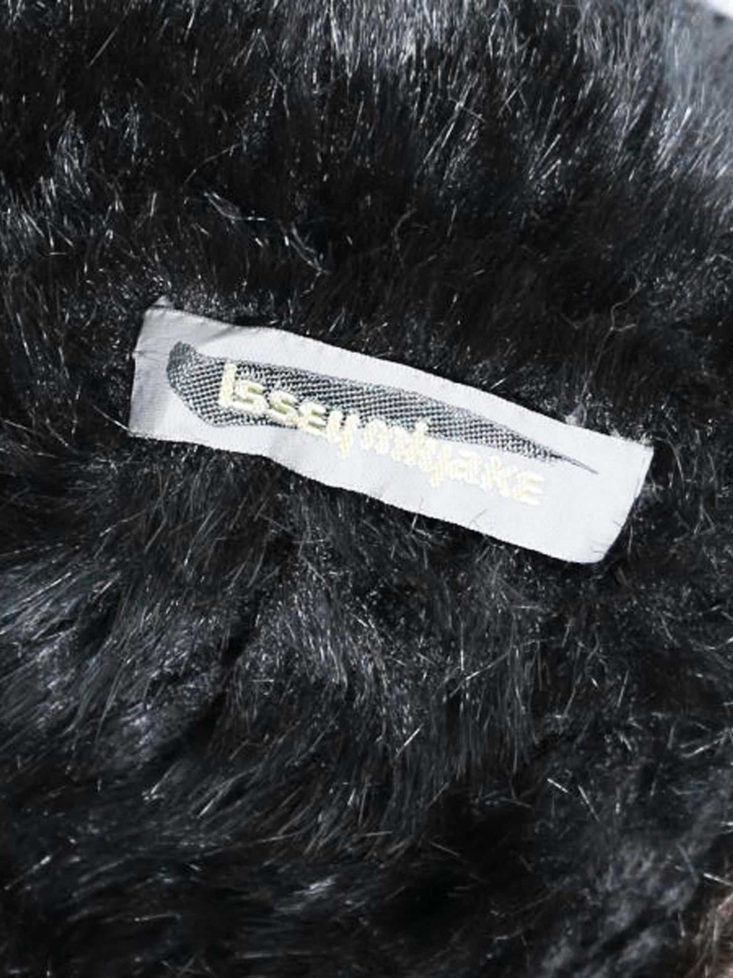 Issey Miyake 1990s Brown Striped Acrylic Fur Coat
