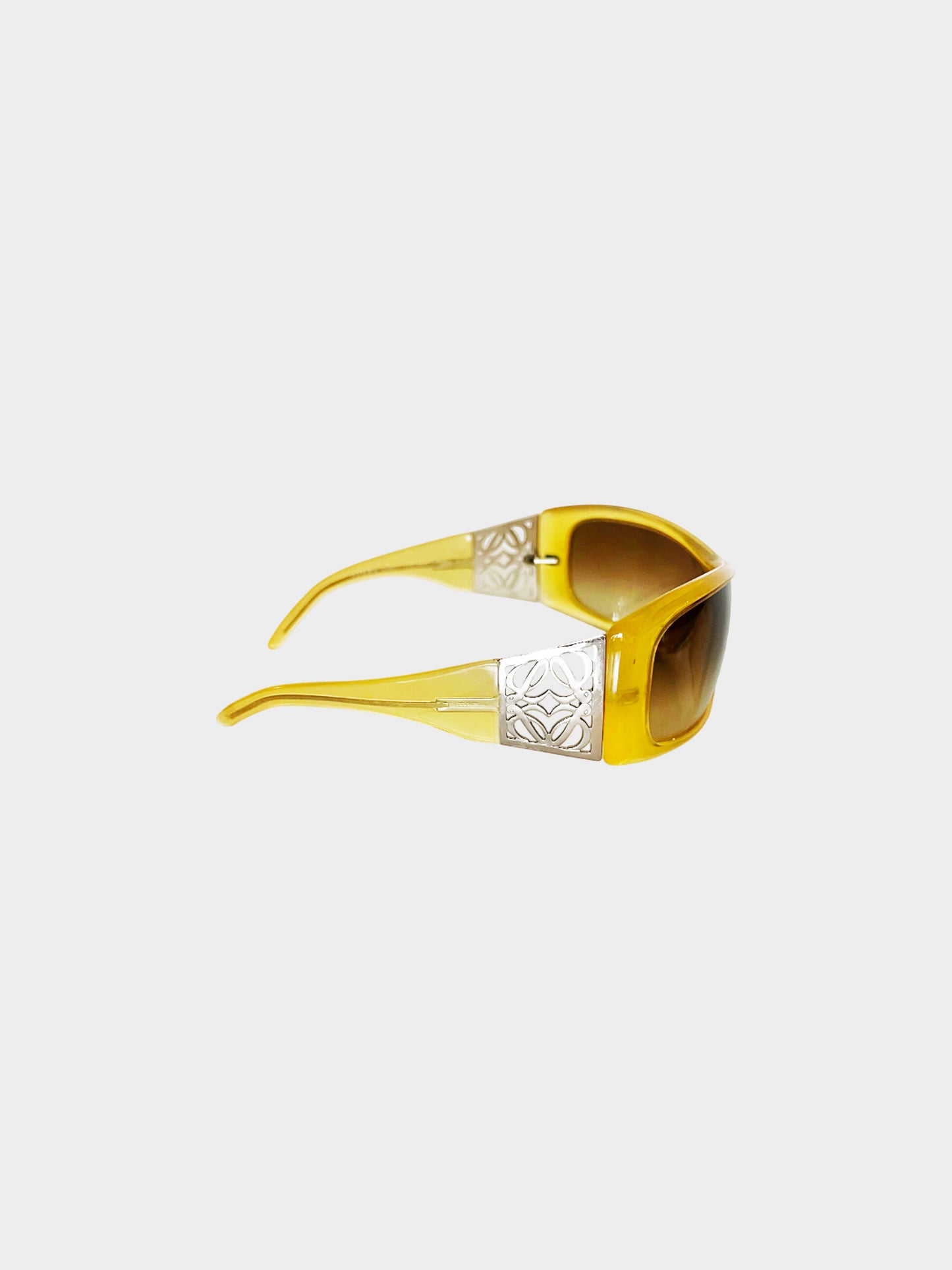 Loewe 2000s Yellow Shield Sunglasses