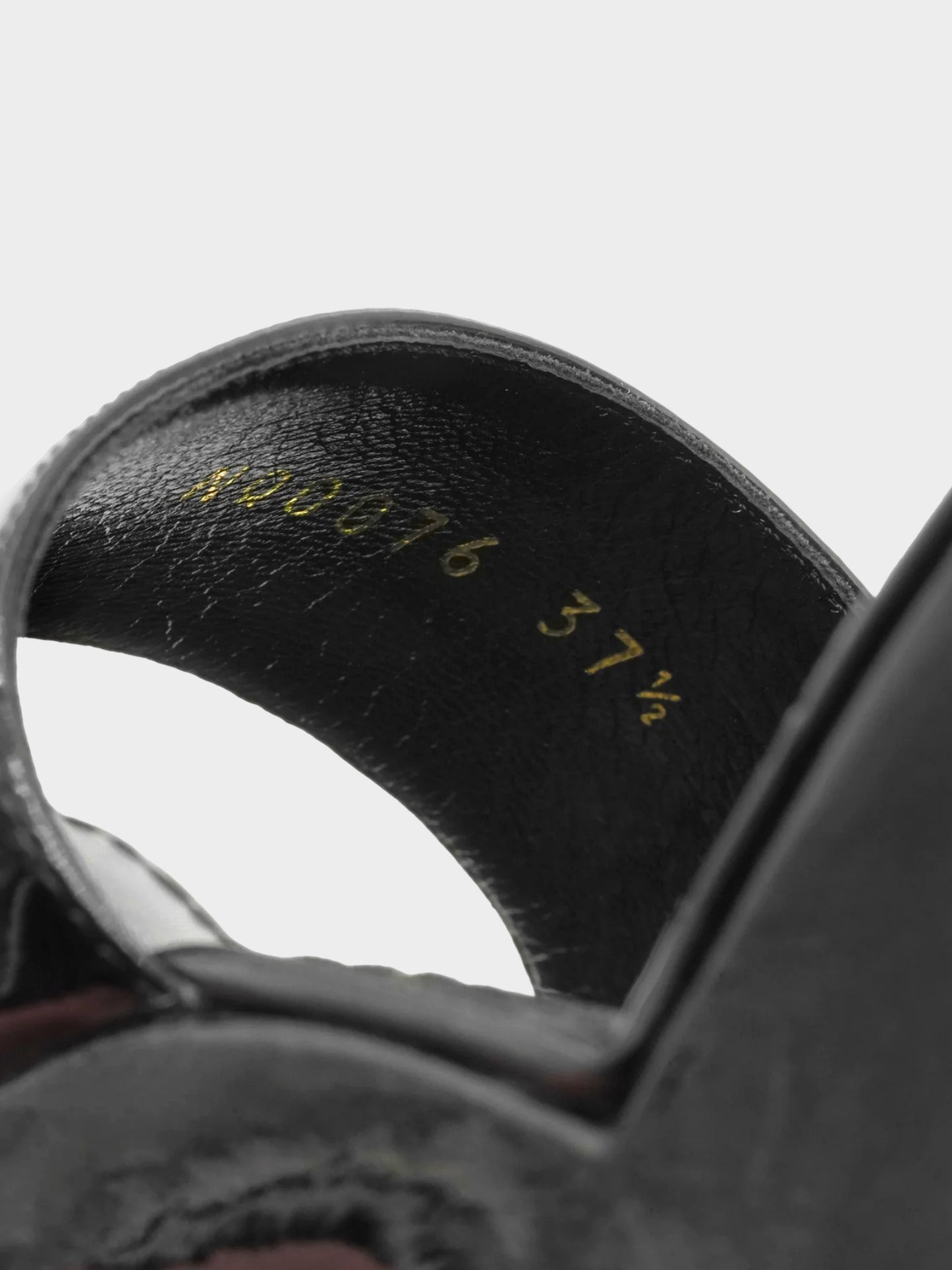 Louis Vuitton FW 2006 Black Patent Leather Heeled Sandals