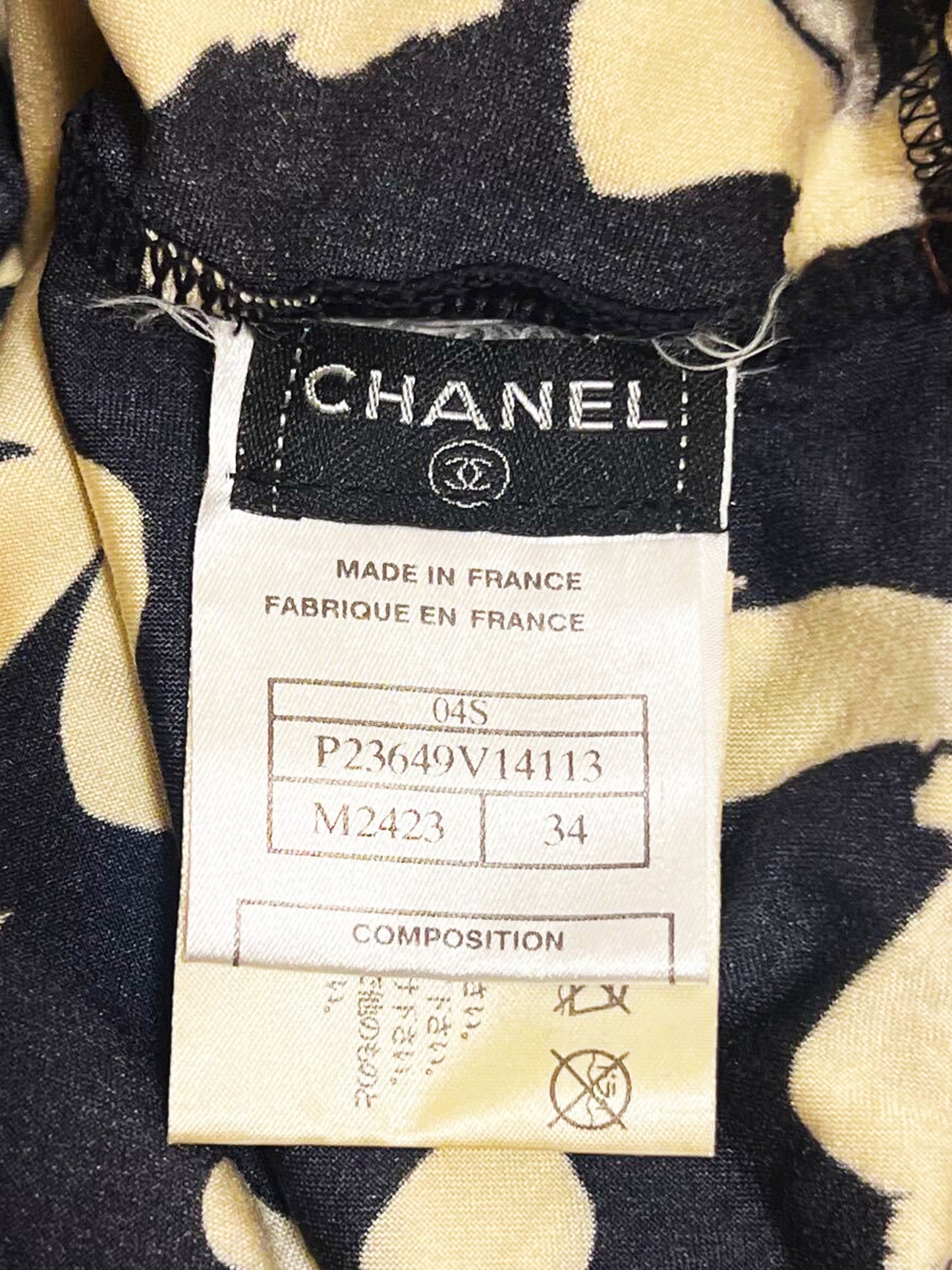 Chanel SS 2004 Camellia Print CC Swim Dress