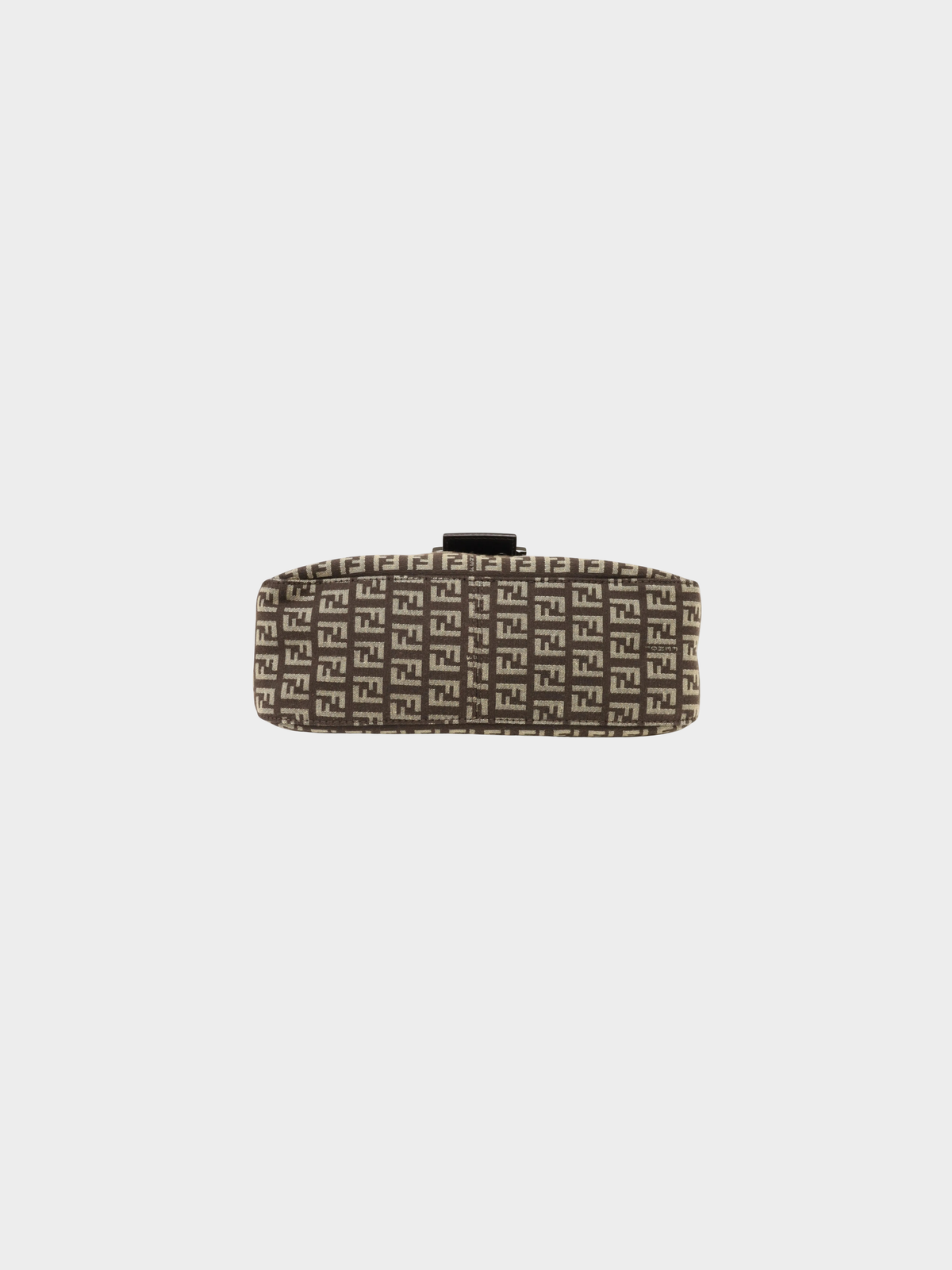 Fendi 2000s Brown Zucca Canvas Mama Baguette Bag