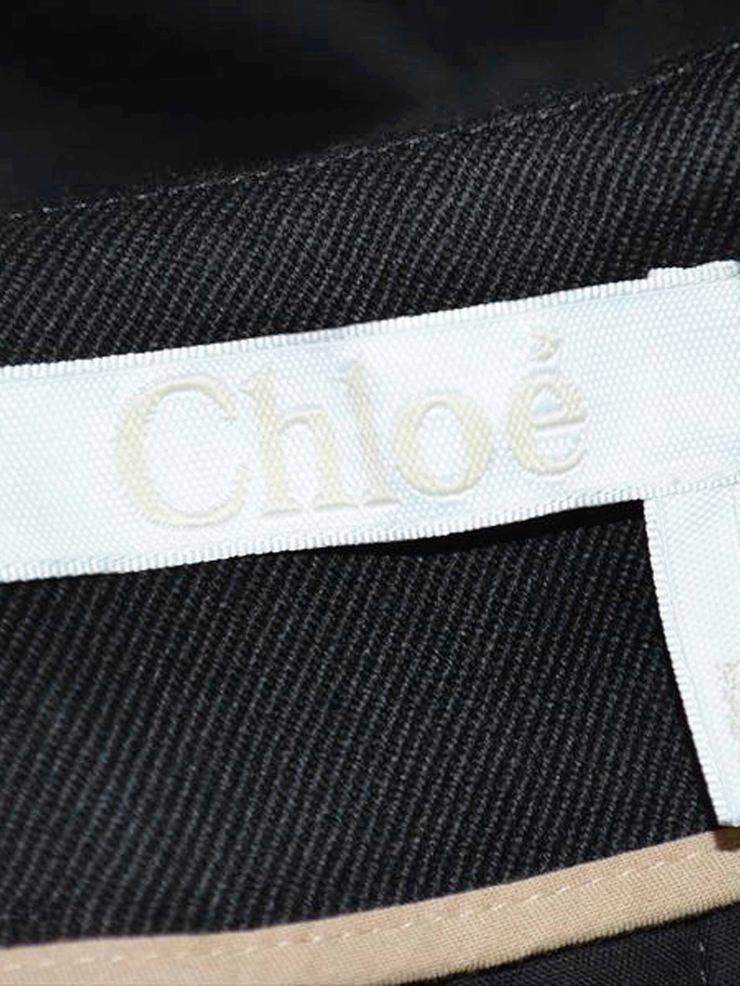 Chloé 2010s Black Wool-blend Wide Leg Sailor Pants
