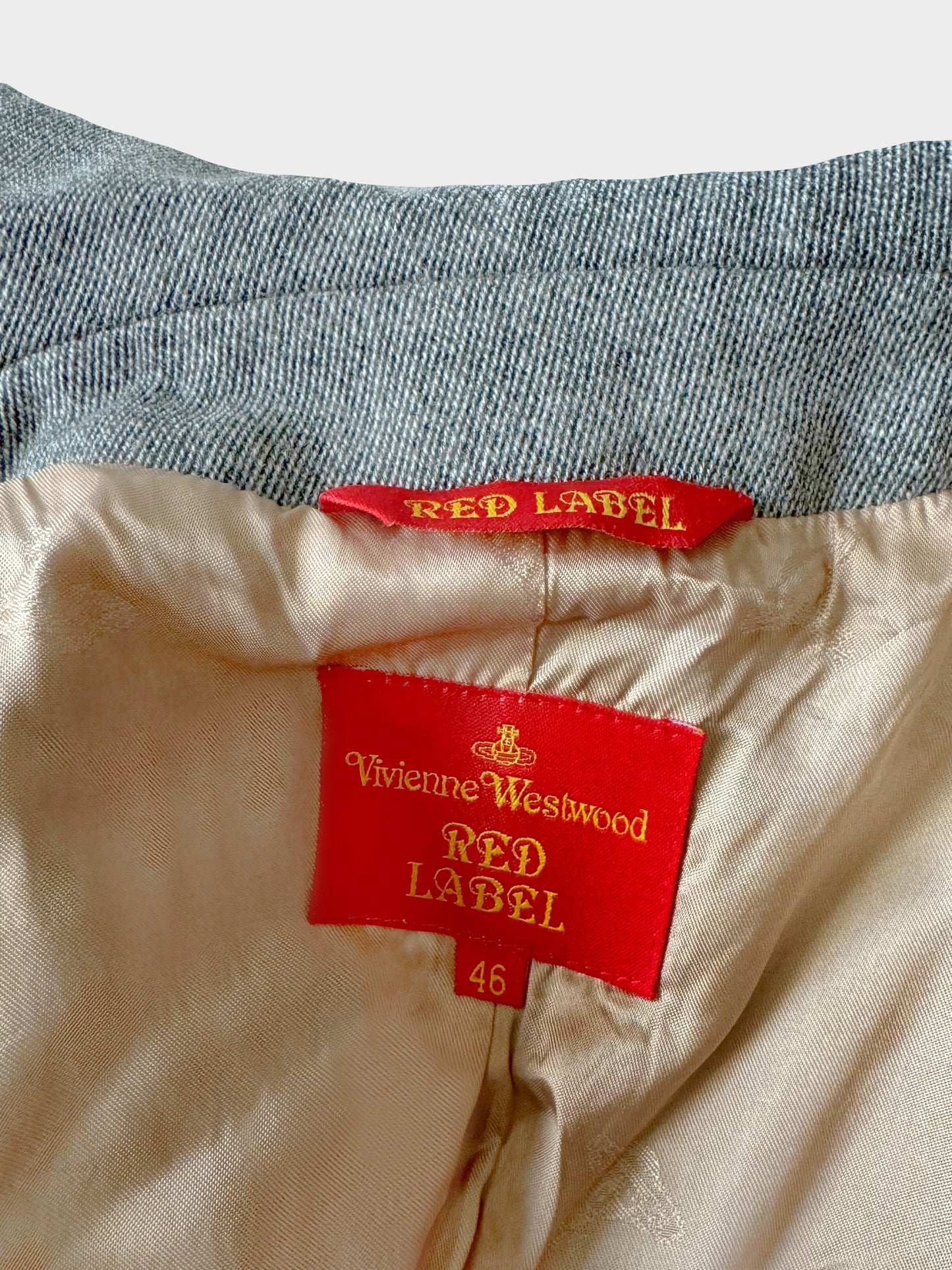 Vivienne Westwood Red Label 1990s Grey Jacket and Skirt Set