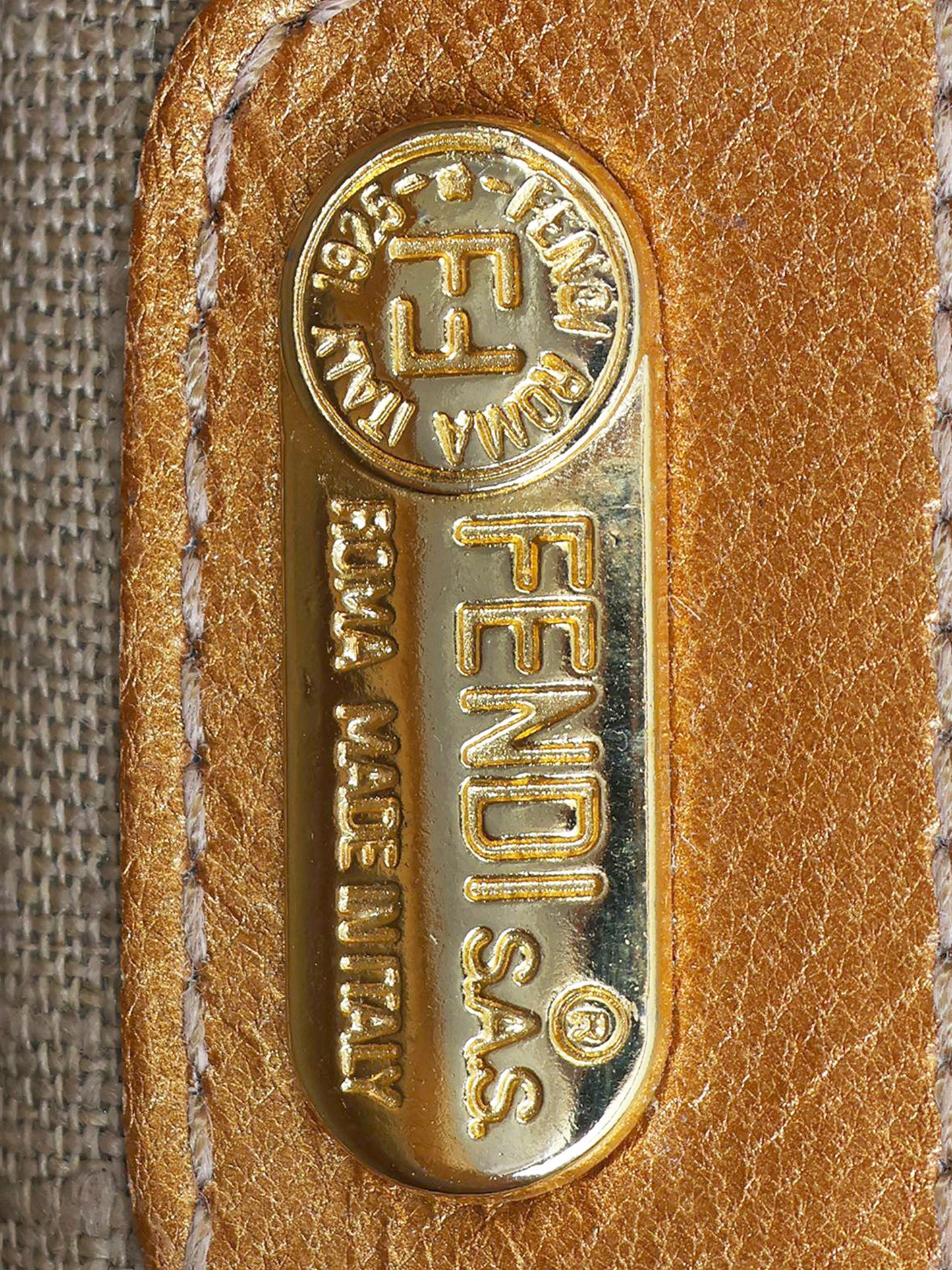 Fendi 2000s Rare Gold Leather and Red Velvet Zebra Print Baguette