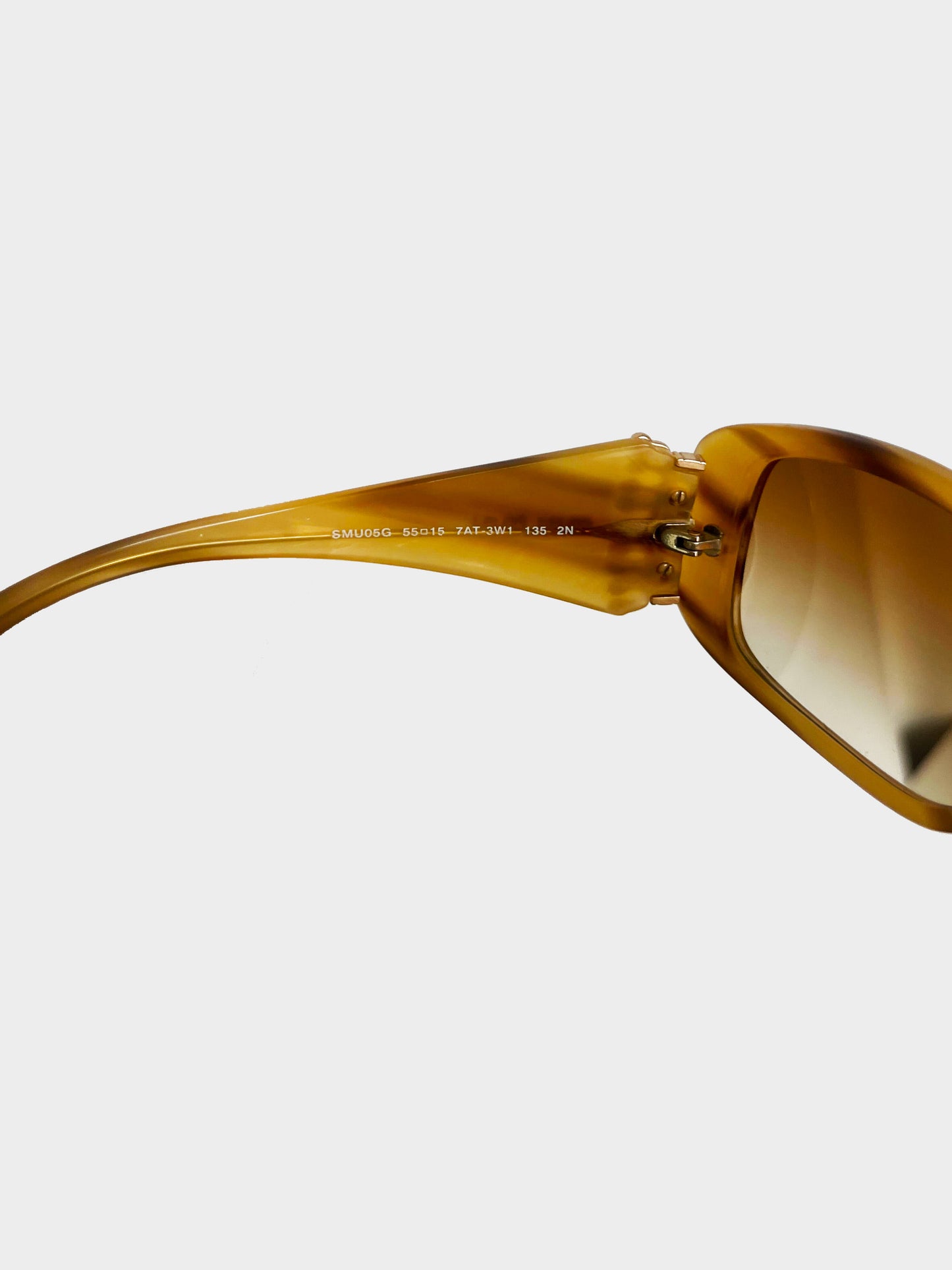 Miu Miu 2000s Gradient Brown Crown Sunglasses
