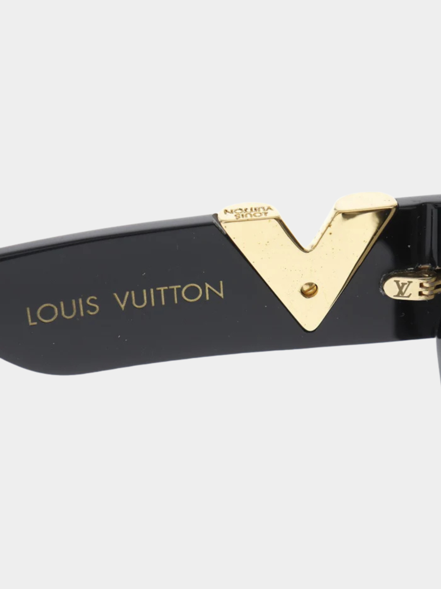 Louis Vuitton 2000s Brown Black Plastic Leopard My Fair Lady Sunglasses