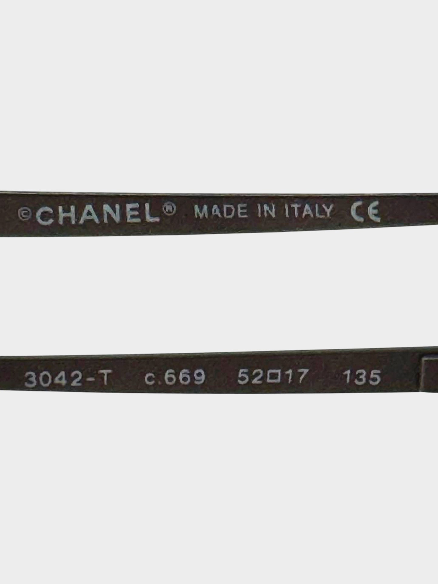 Chanel 1990s Gradient Red and Brown Vintage Glasses
