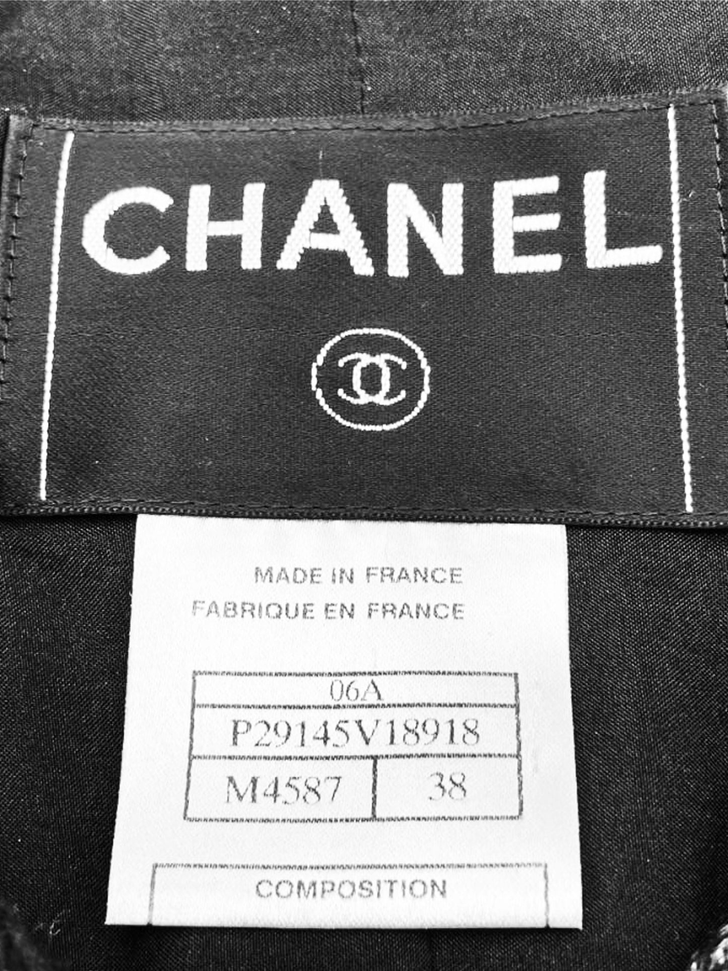 Chanel Fall 2006 Black and Gold Tweed Suit