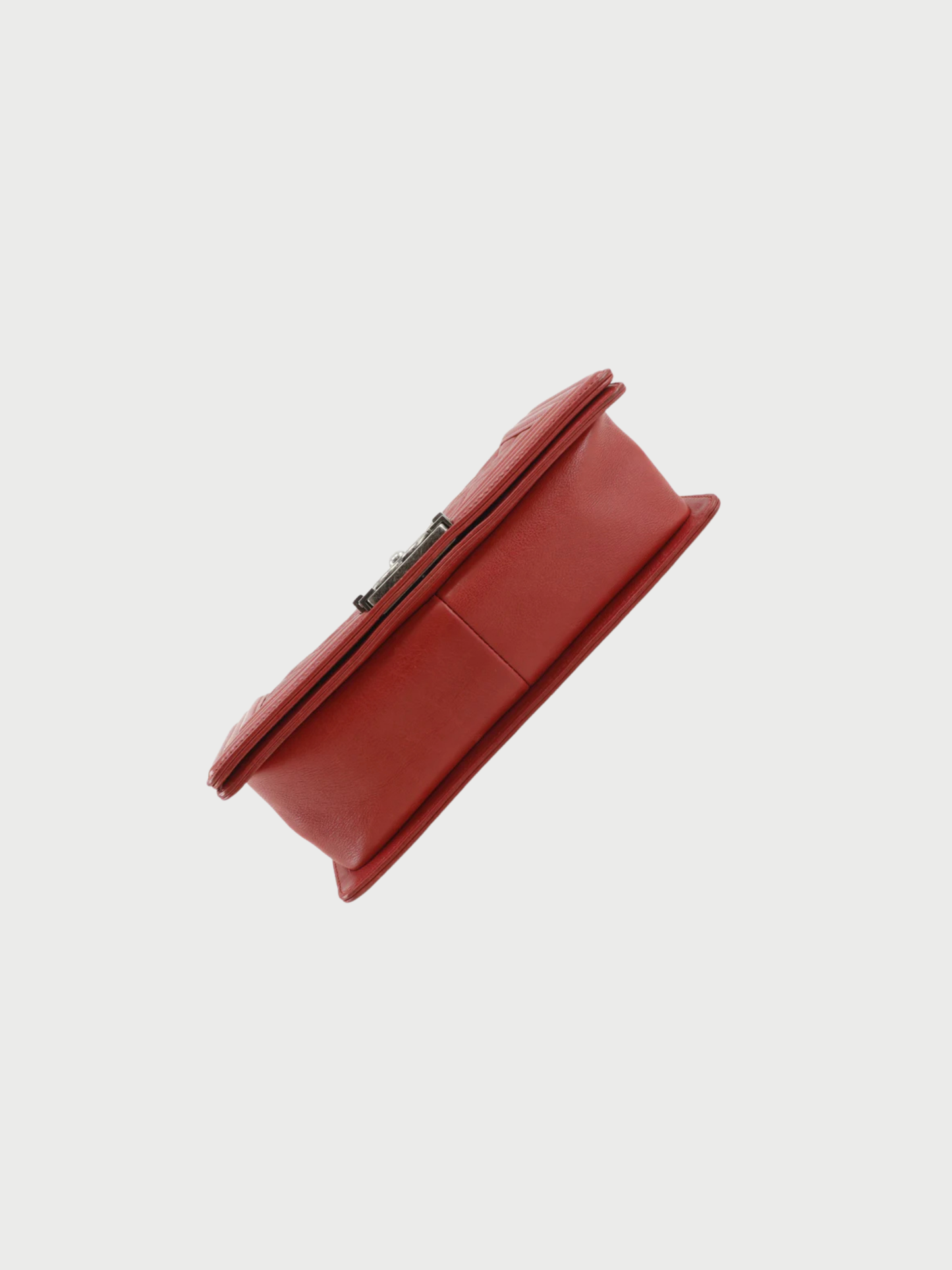 Chanel 2012 Red Leather Boy Chanel Shoulder Bag
