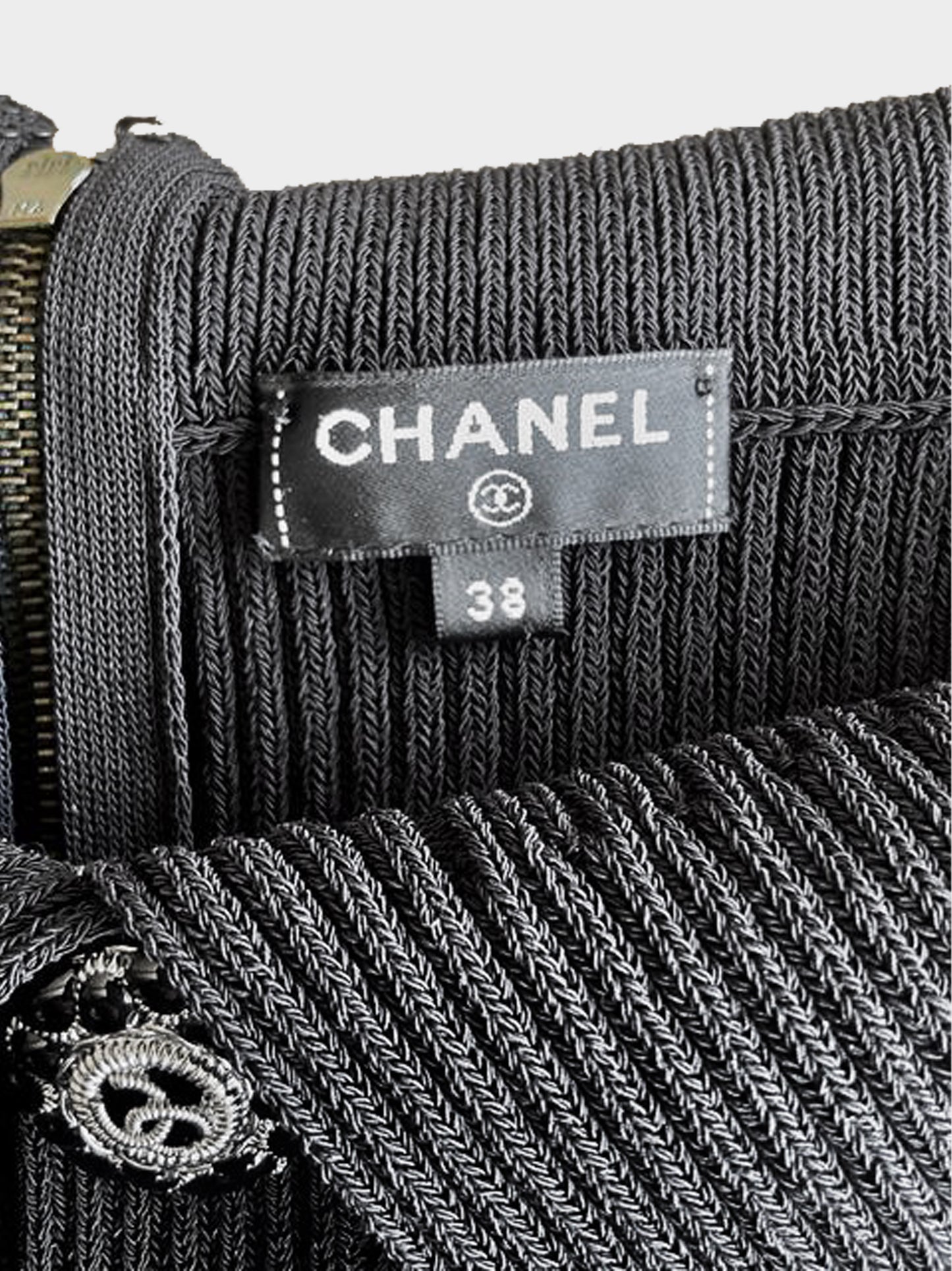 Chanel 2010s Black Sleeveless Knitted Top