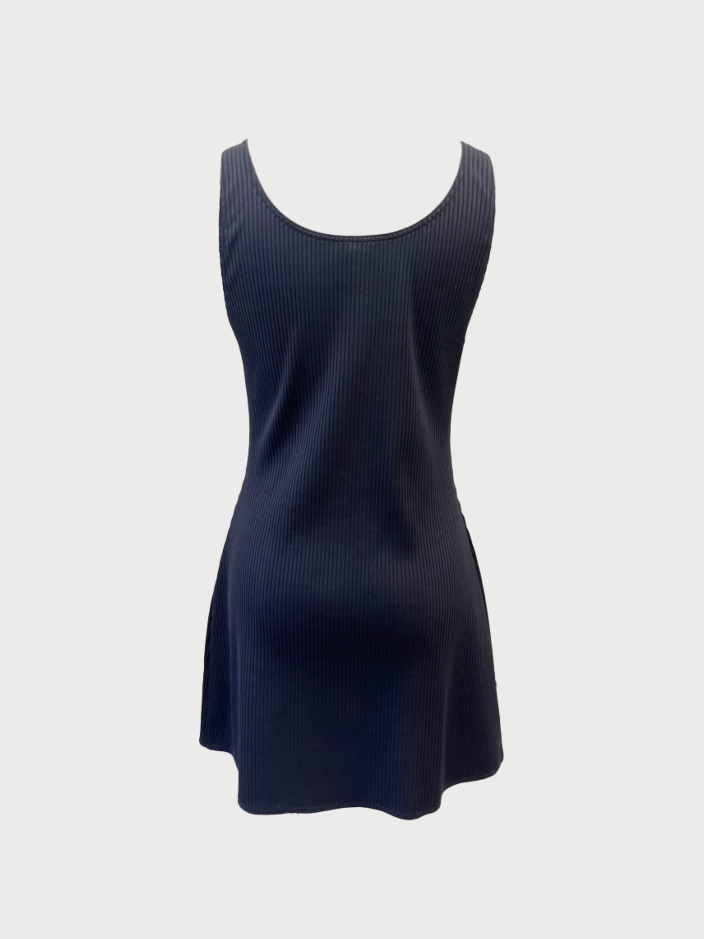 Loewe 2020s Navy Cotton Silk 2 Piece Trapeze Dress