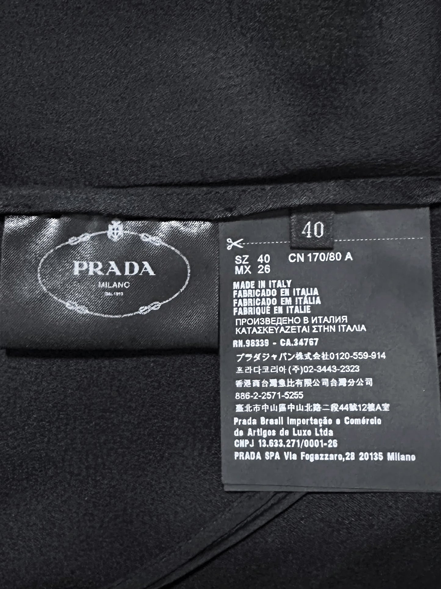 Prada SS 2017 Black Crepe Rhinestone Tank Top