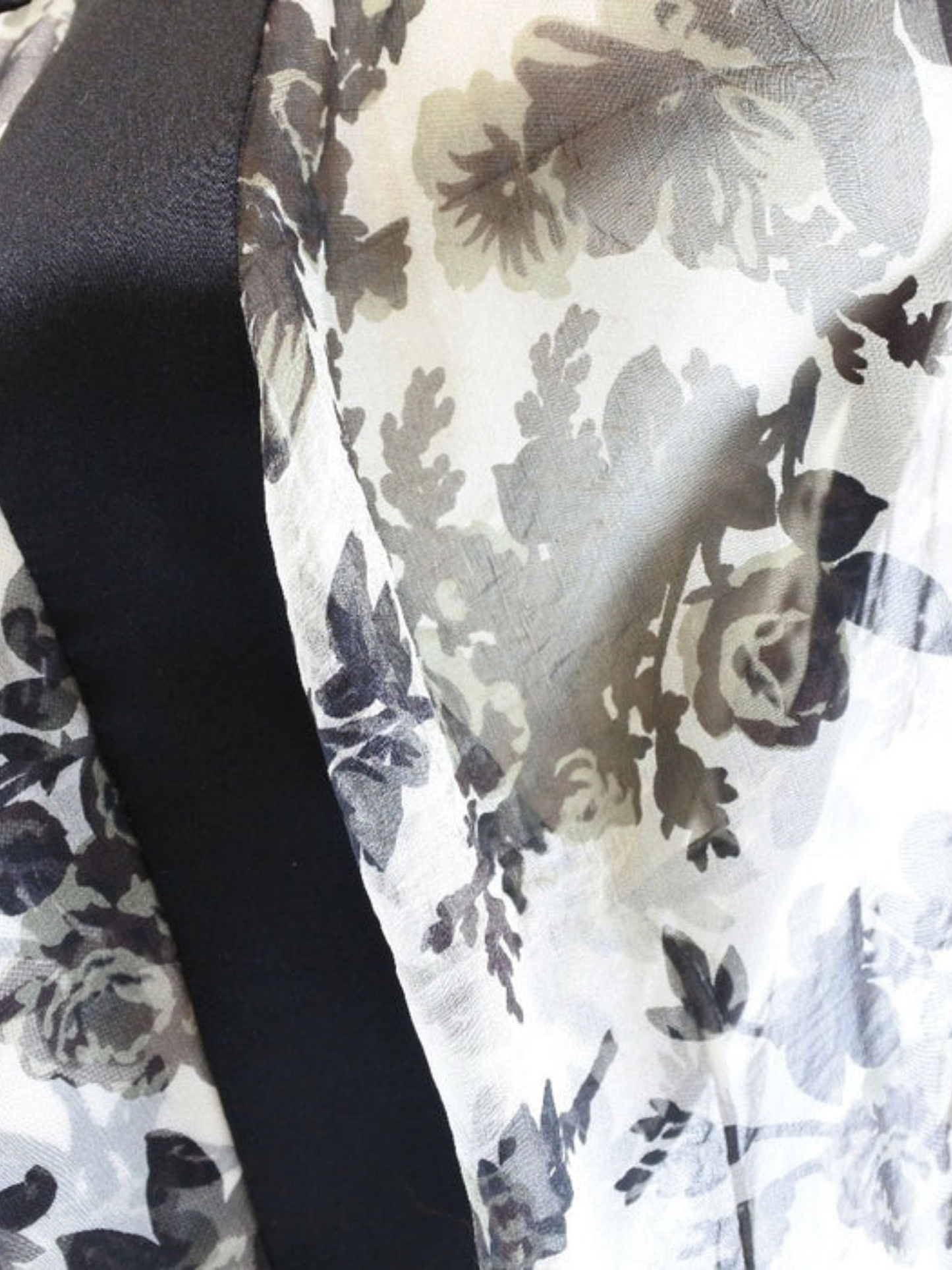 Balenciaga 2000s White and Black Silk Dress