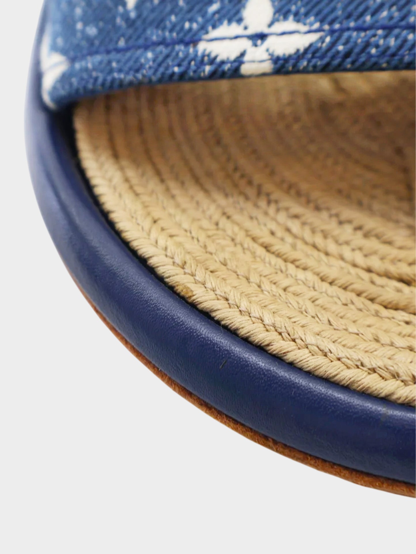 Louis Vuitton 2021 Denim Monogram Maia Wedge Sandals
