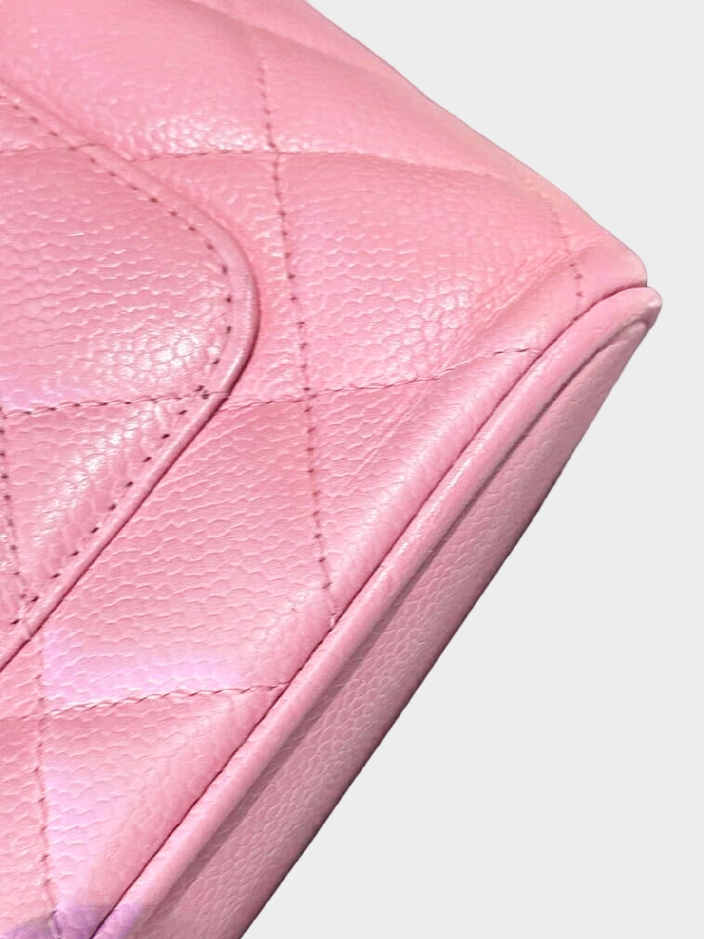 Chanel 2010s Pink Caviar Timeless Medallion Tote Bag