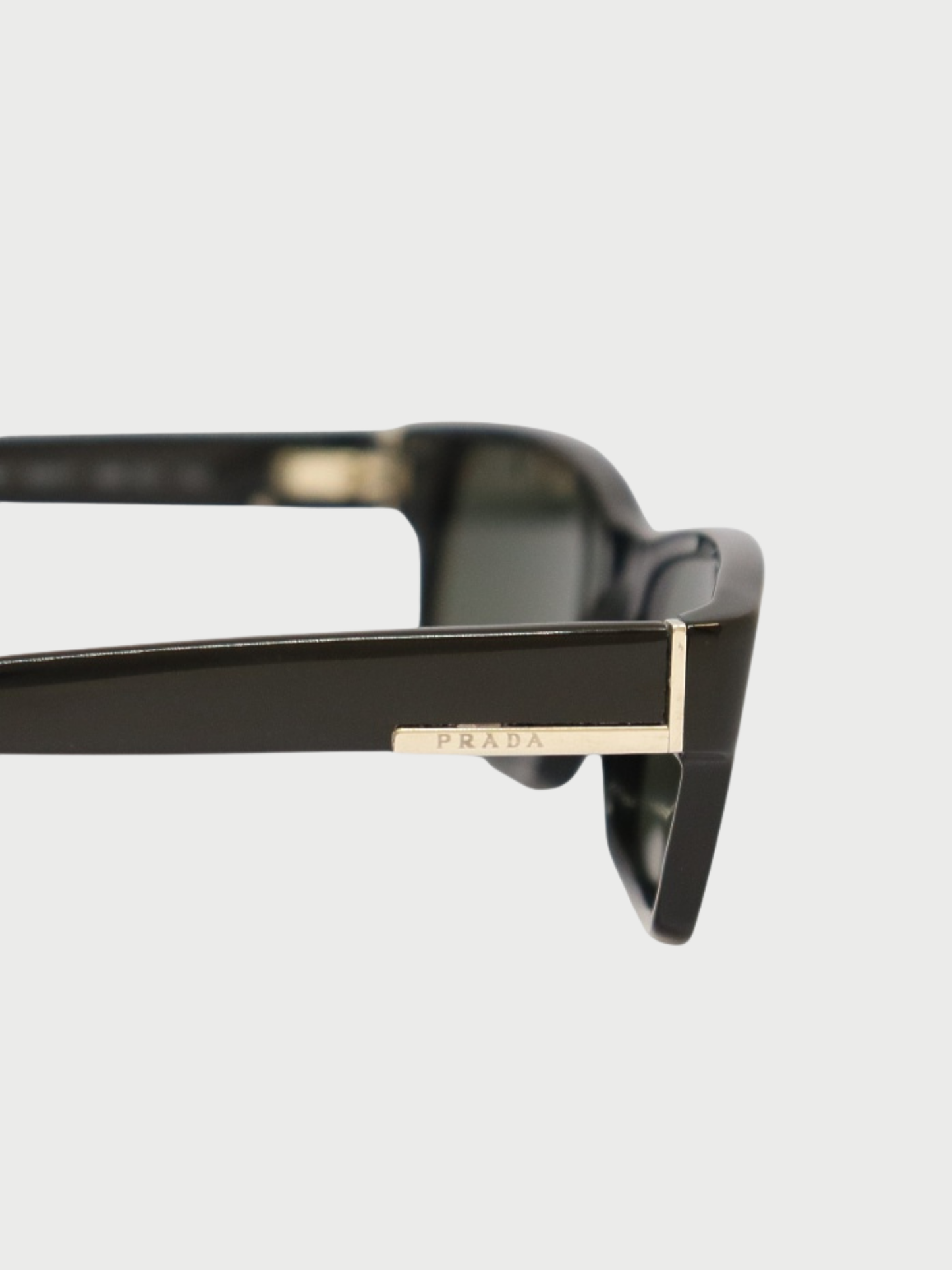 Prada 2000s Black Plastic Sunglasses