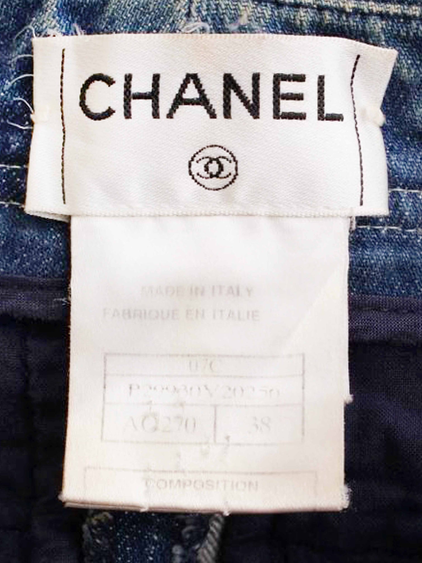Chanel Cruise 2007 Wide Leg Flared Denim Pants