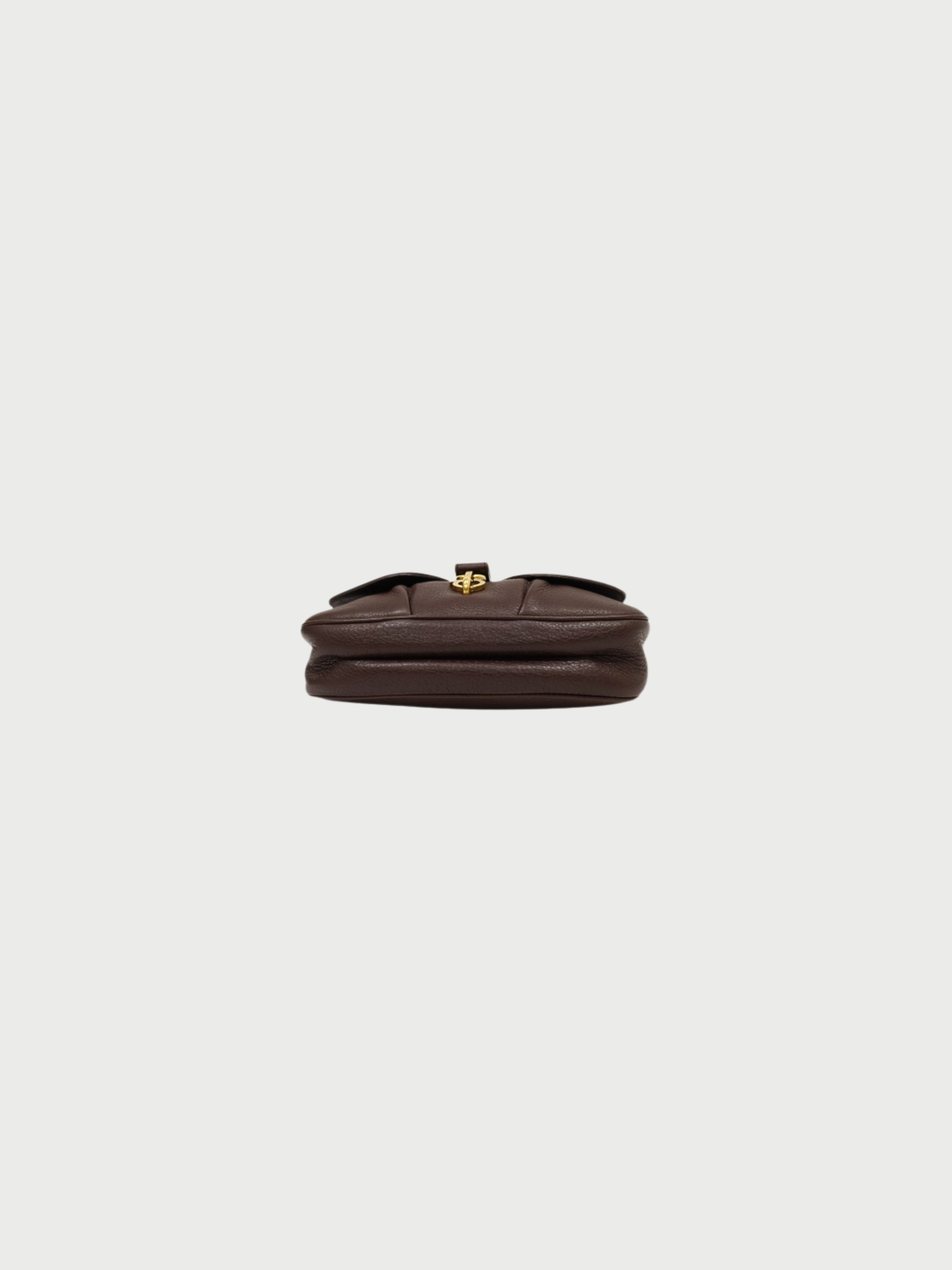 Salvatore Ferragamo 2000s Brown Leather Gancini Hardware One-Shoulder Bag