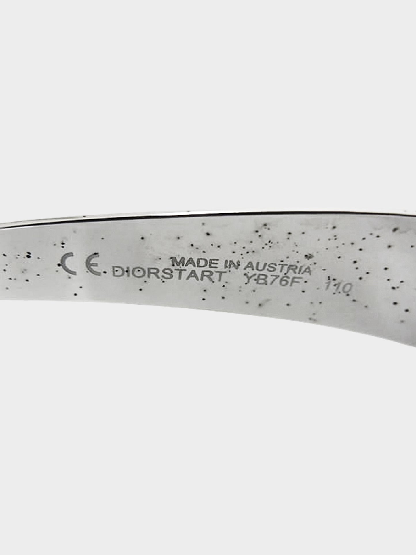 Christian Dior 2000s Silver DiorStart Shield Sunglasses