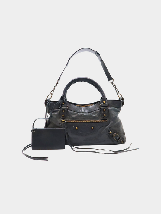 Balenciaga 2011 Black Leather Classic City Bag