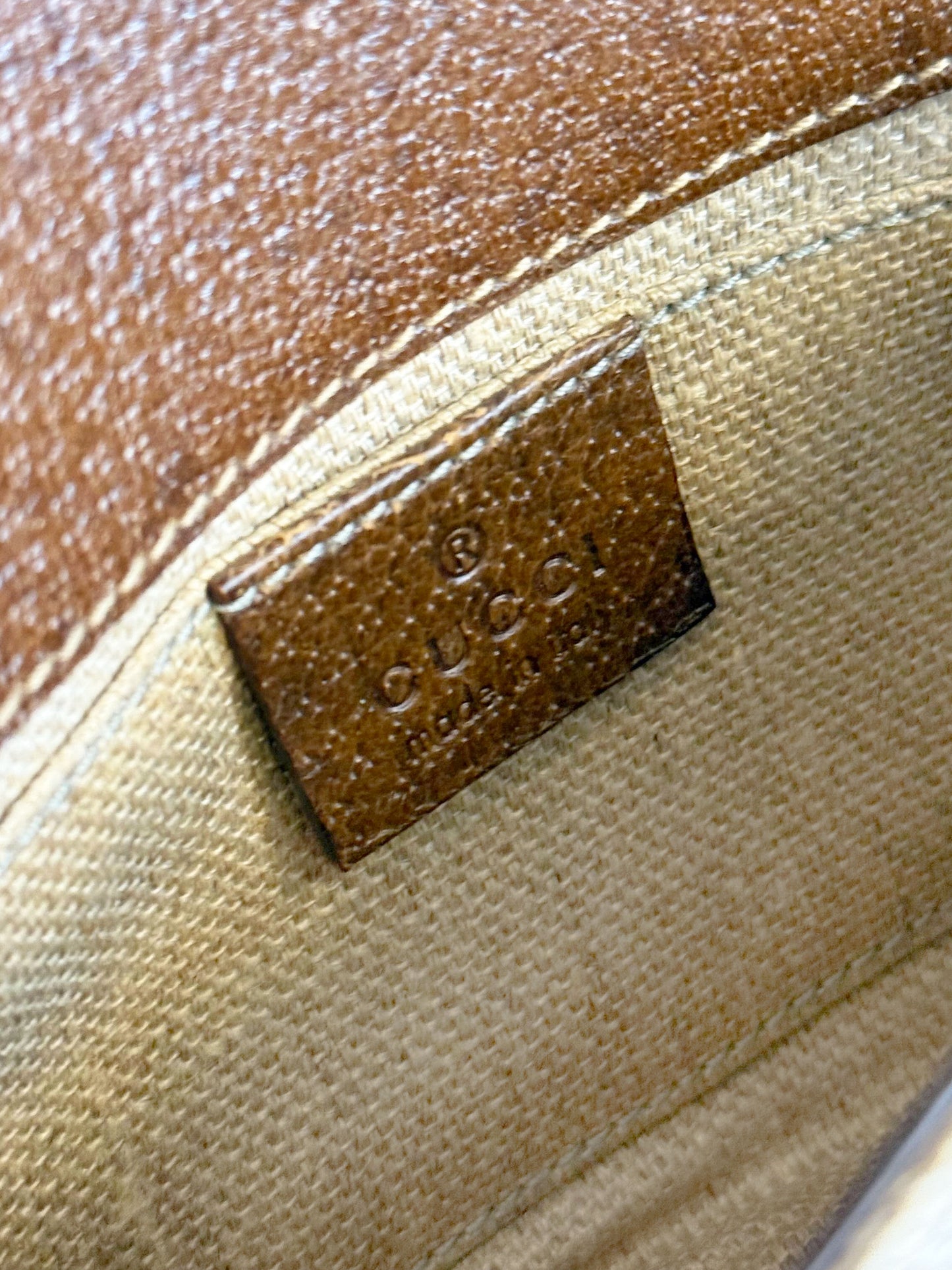 Gucci by Tom Ford 1995 Embroidered Paisley Canvas and Leather Bamboo Horsebit Bag