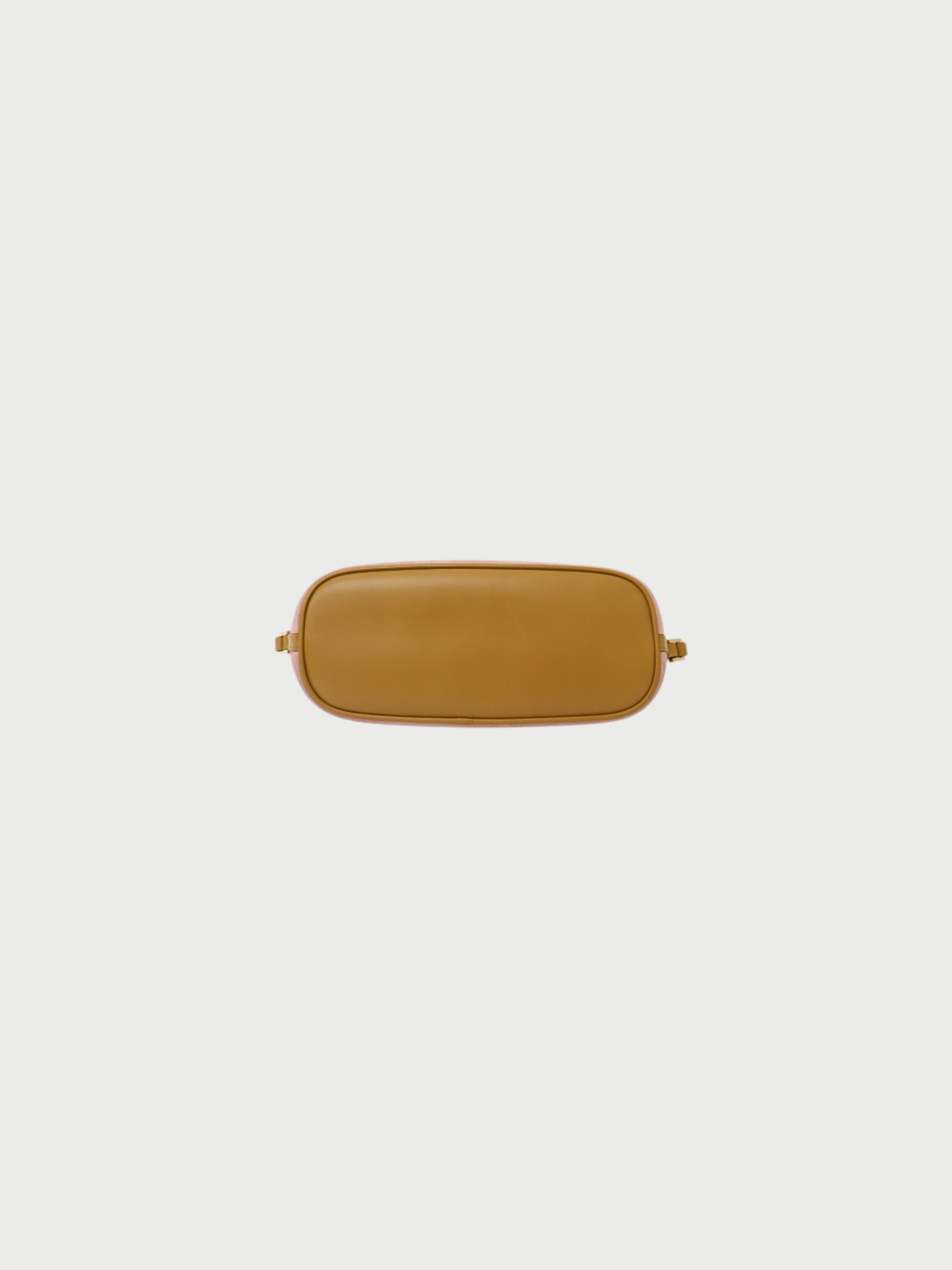 Gucci 2000s Pink Beige Suede Leather Logo Hardware Mini Handbag