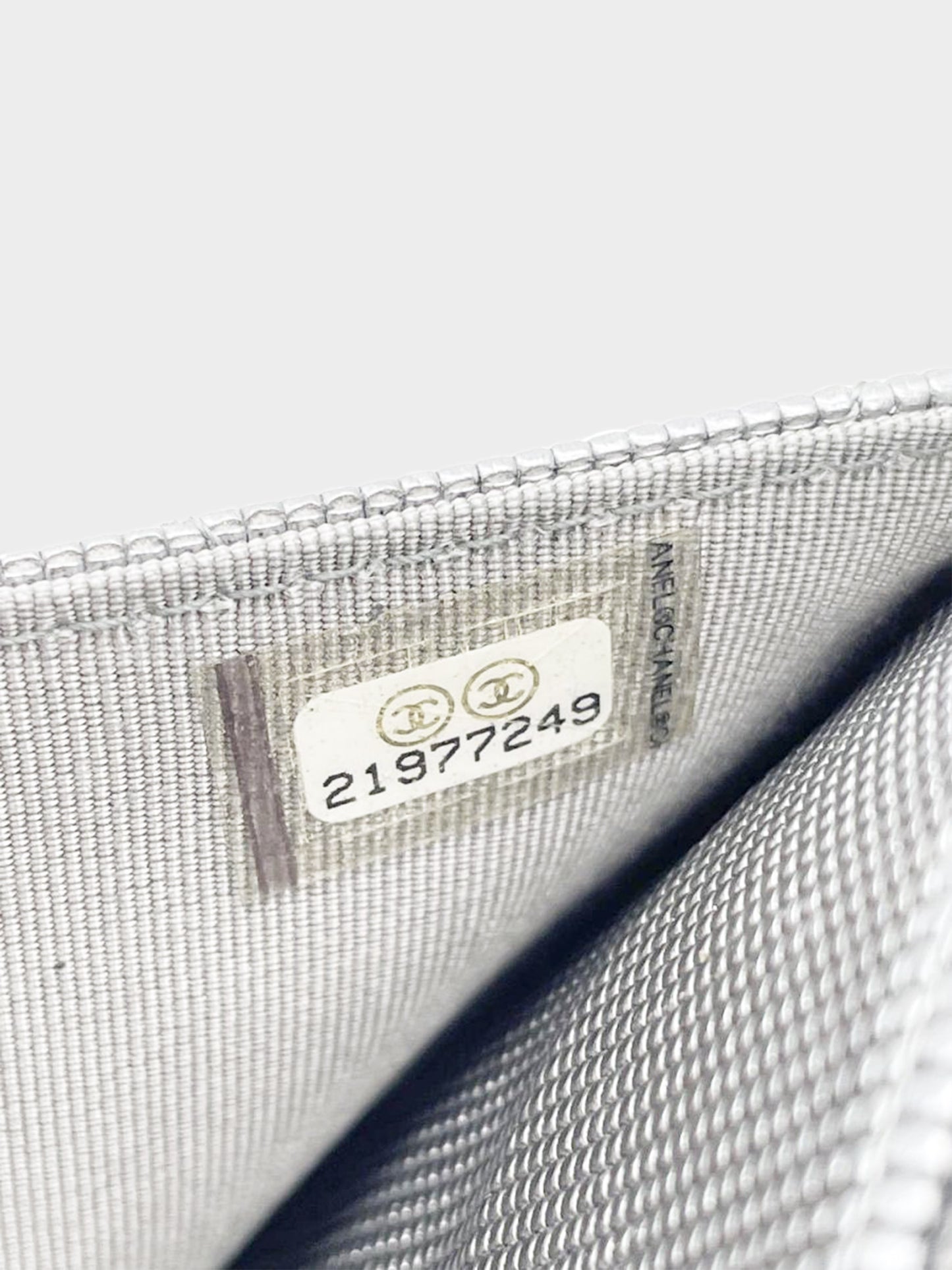 Chanel 2015-2016 Silver Wallet on a Chain