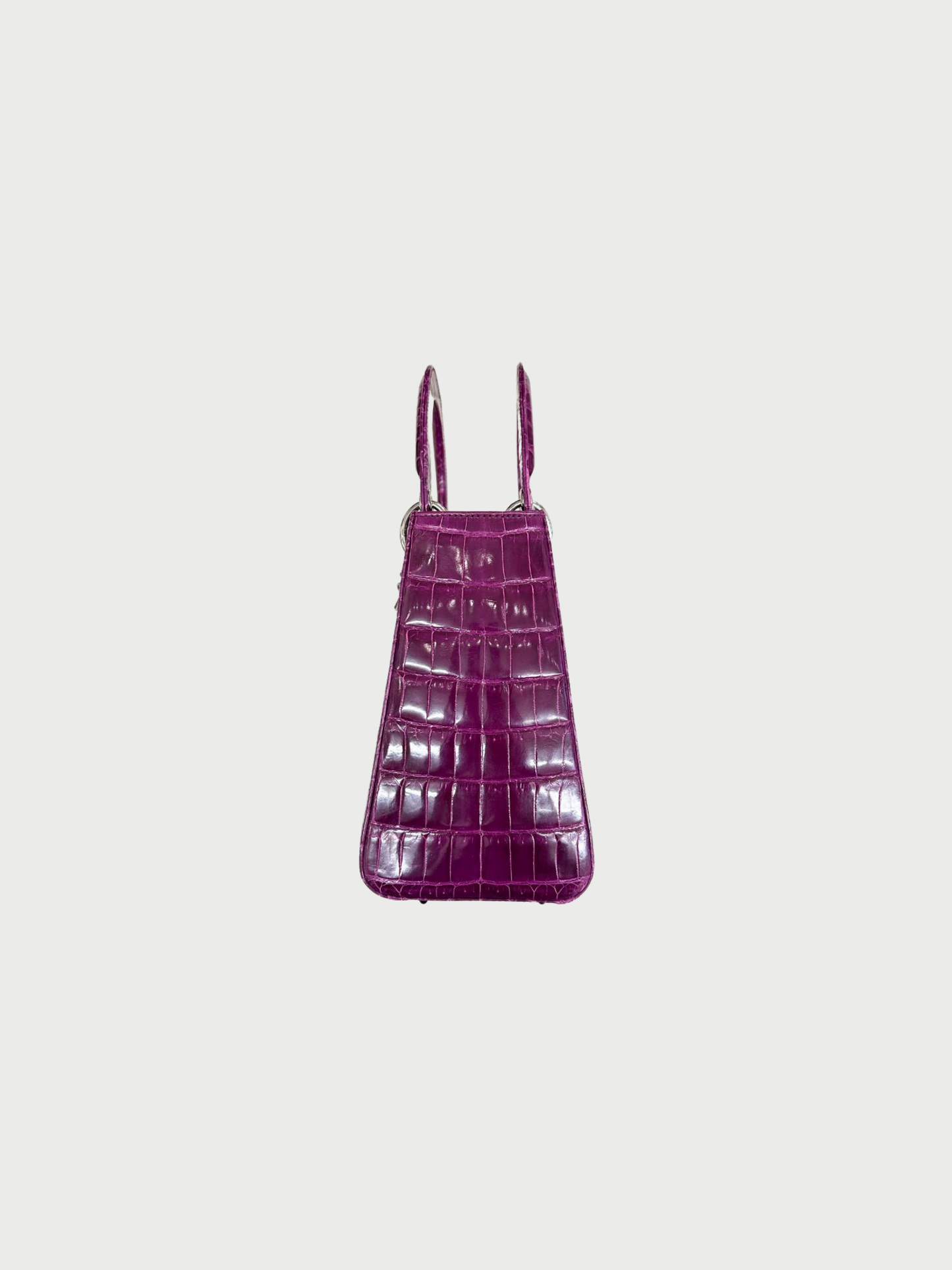 Christian Dior 2000s Magenta Crocodile Medium Lady Dior Bag