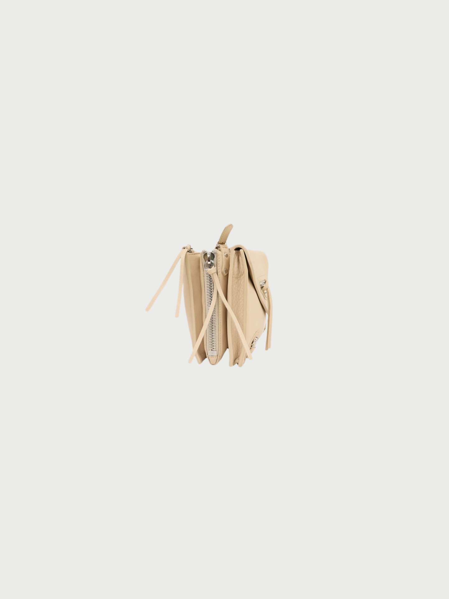 Balenciaga SS 2013 Beige Leather Paper Triple Shoulder Bag