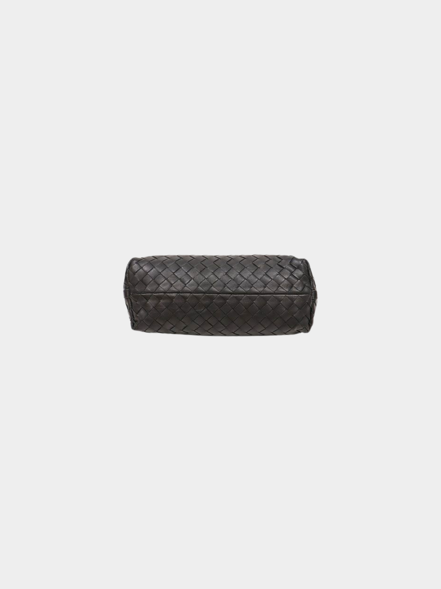 Bottega Veneta 2000s Black Leather Intrecciato Handbag