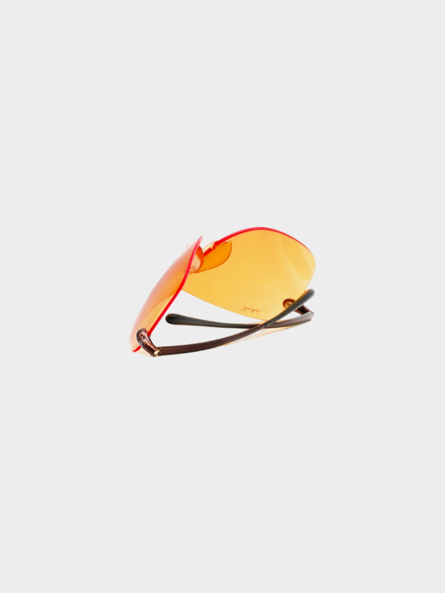 Thierry Mugler FW 2001 Runway Orange Mono Lens Sunglasses
