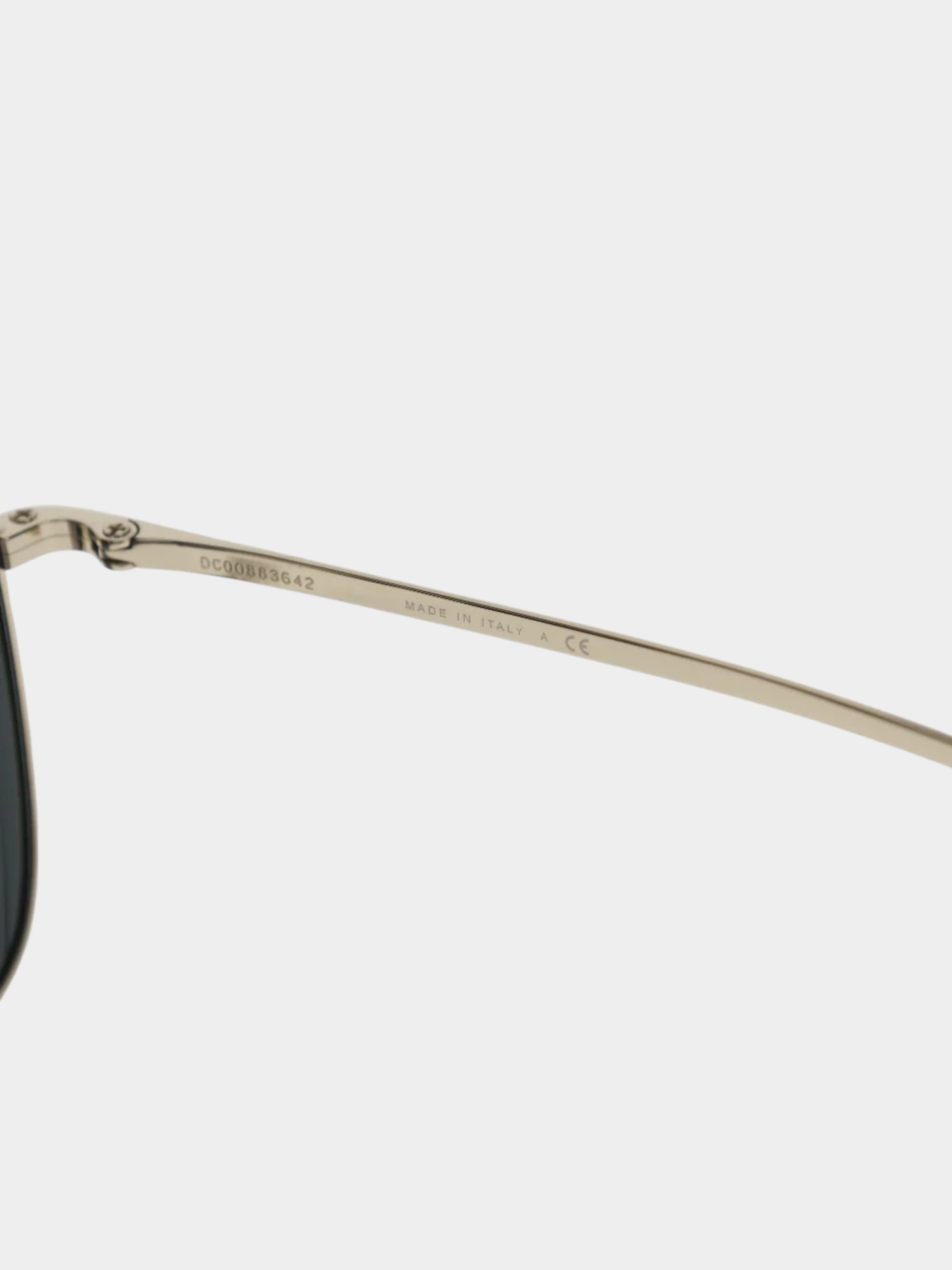Chanel 2000s Silver Metal Teardrop Sunglasses