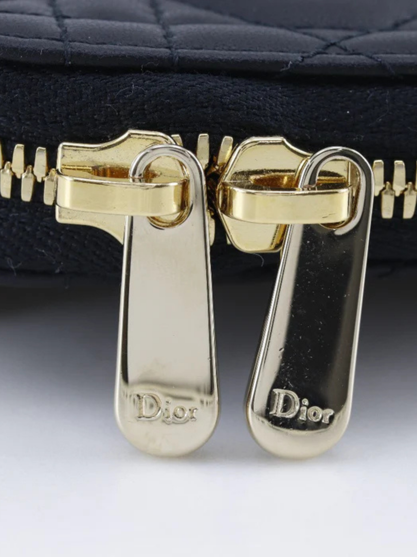 Christian Dior 2020s Black Lambskin Cannage Phone Holder Shoulder Bag