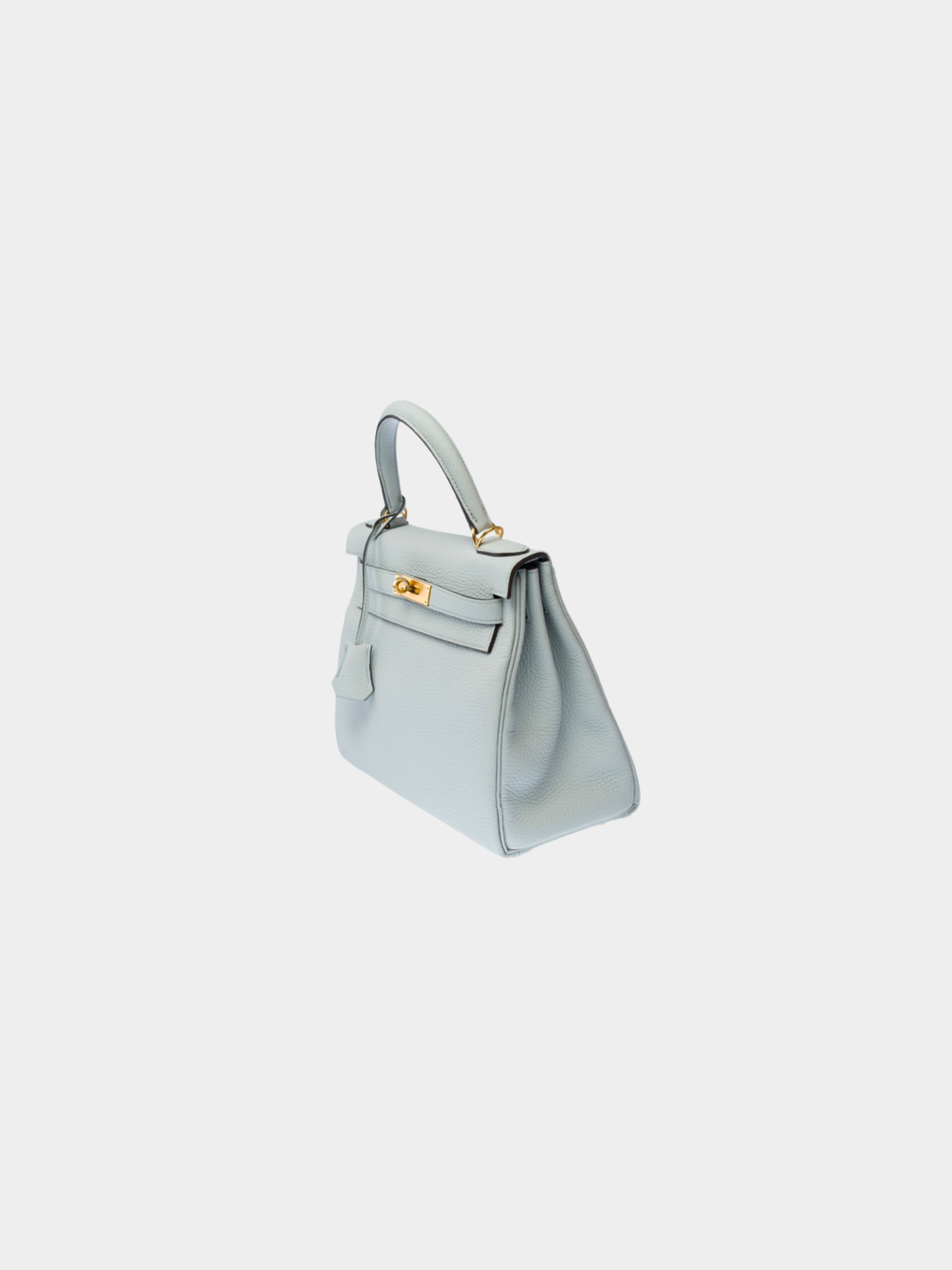 Hermès 2020s Blue Taurillon Clémence Kelly 28 Retourne Bag