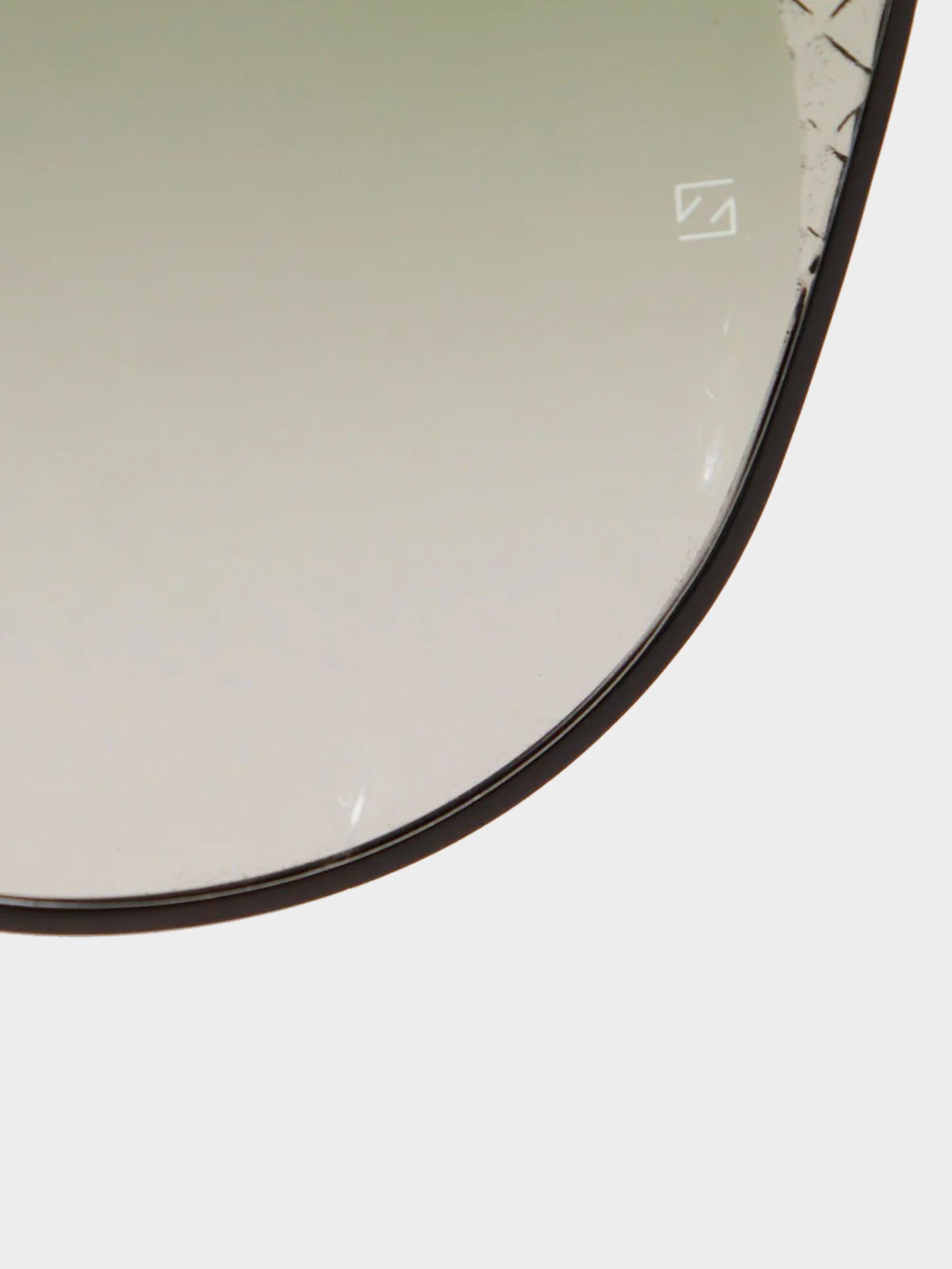 Bottega Veneta 2020s Khaki Ruthenium Intrecciato Cat-eye Sunglasses
