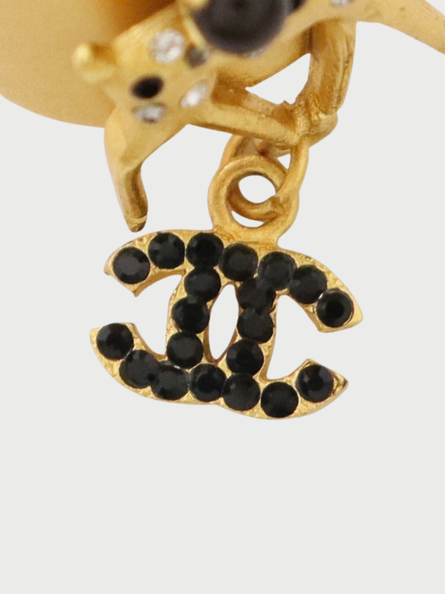 Chanel 2001 Gold Plated Metal COCO Bambi Ring