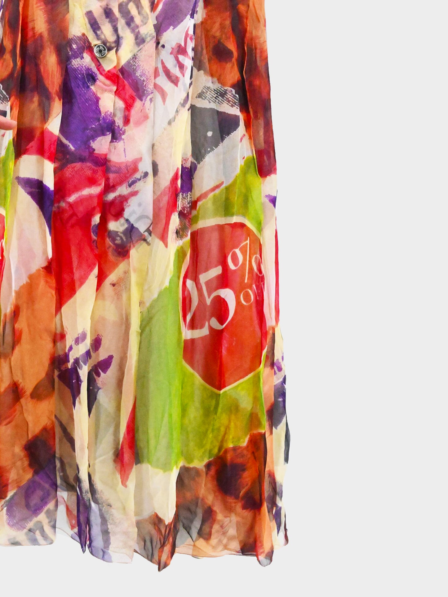 Christian Dior by John Galliano SS 2003 Victim 'Showgirls' Silk Chiffon Mini Dress