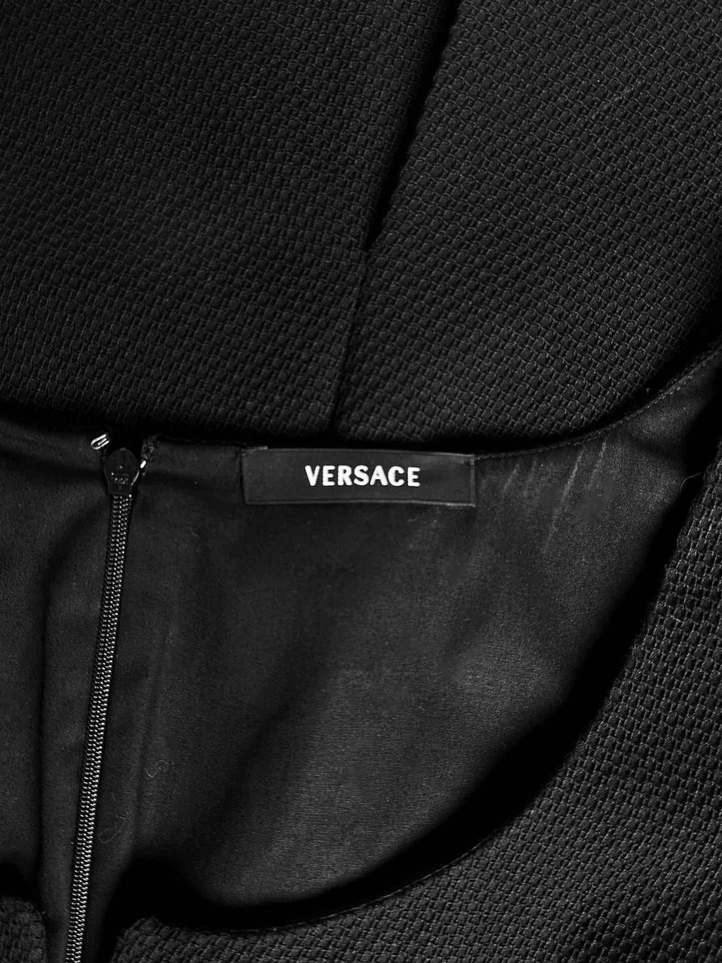 Gianni Versace FW 2010 Black Sleeveless Sheath Dress