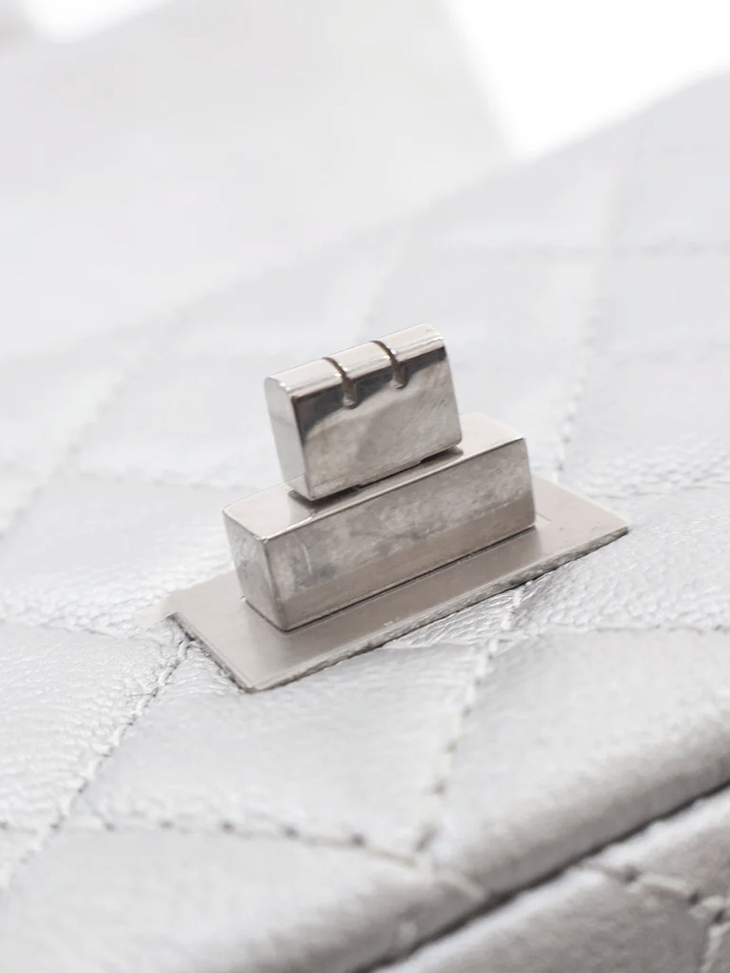 Chanel 2020s Silver Reissue 2.55 Calfskin Leather Mini Flap Bag