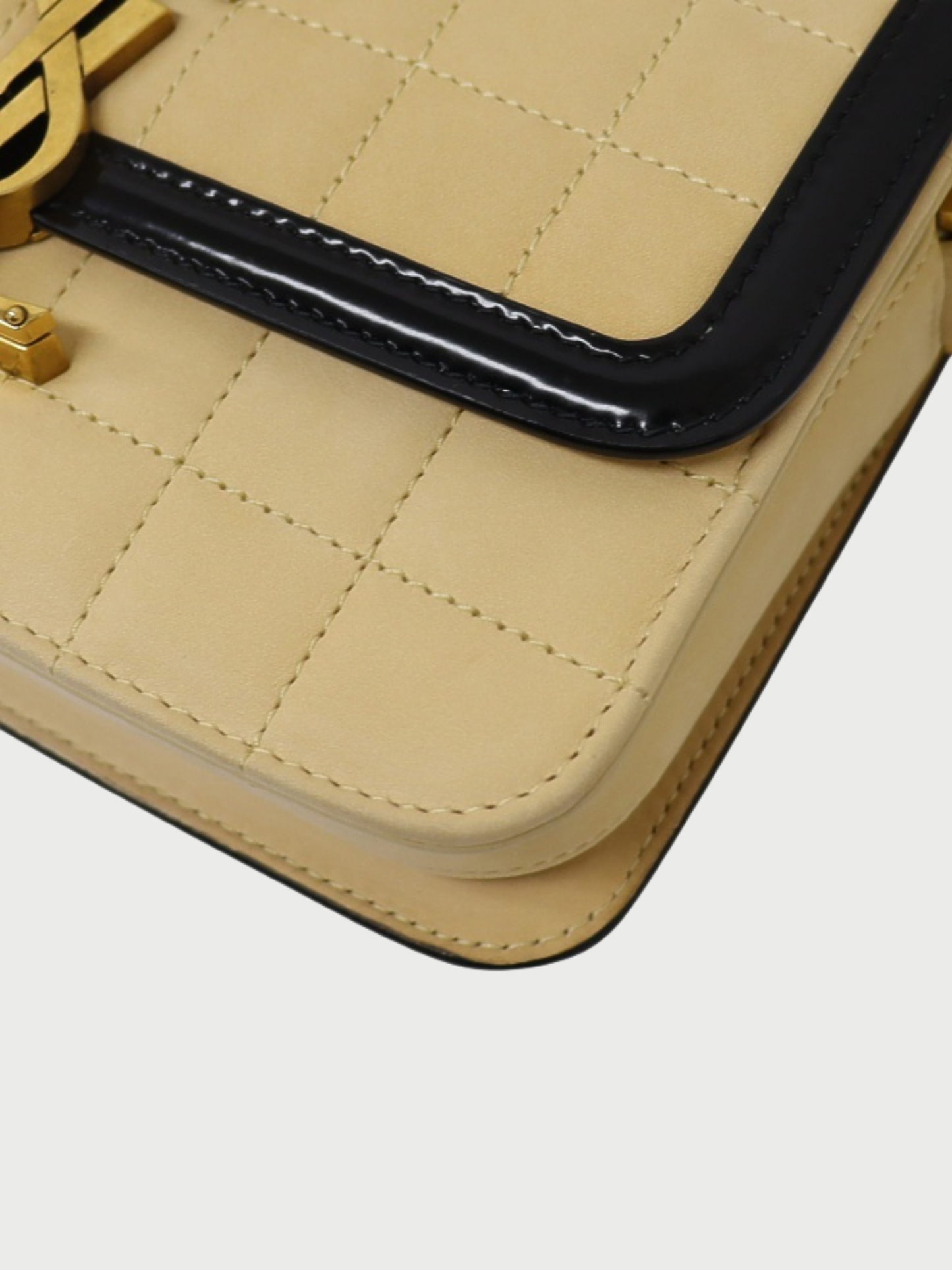 Yves Saint Laurent 2023 Beige Black Nubuck Solferino Small Bag