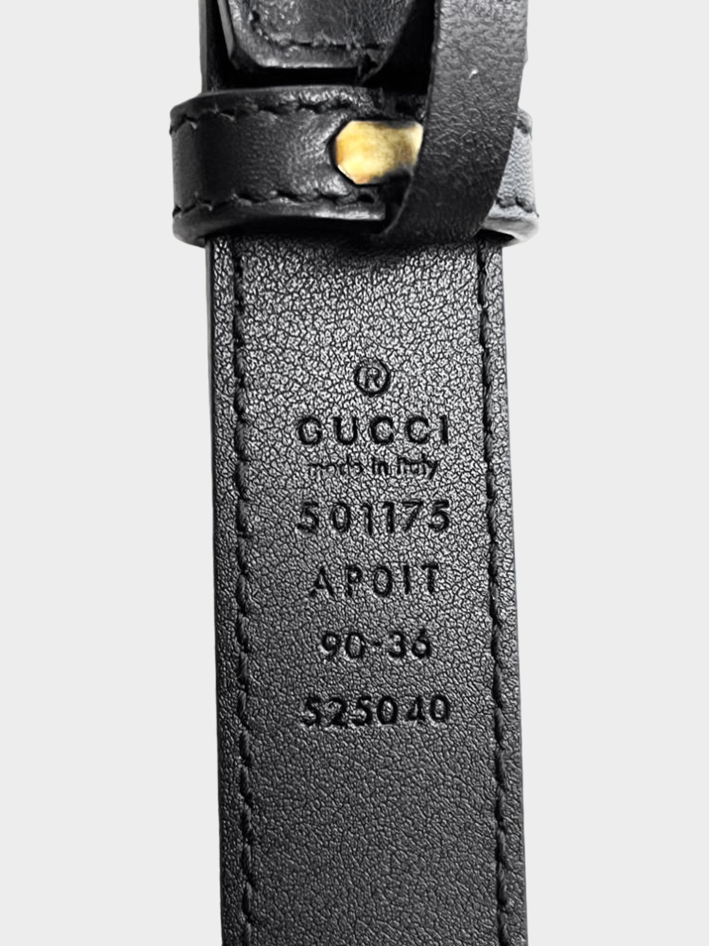 Gucci 2017 Black Marmont Leather Belt