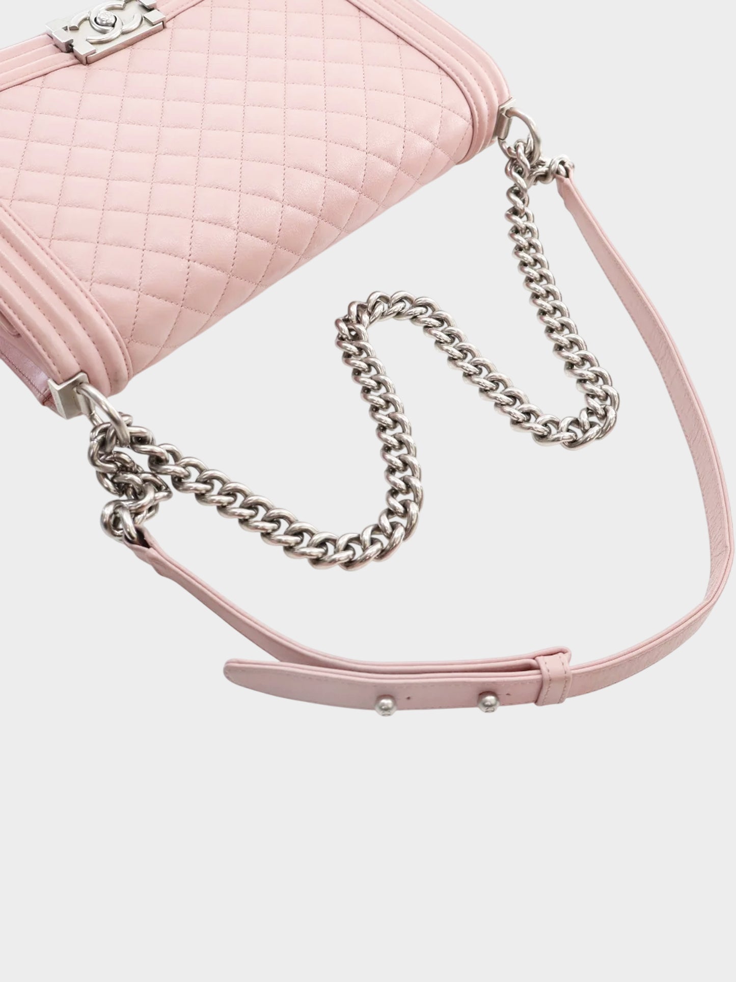 Chanel 2014-2015 Pink Calfskin Boy Flap Bag