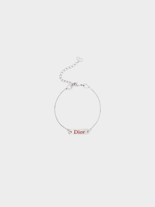 Christian Dior 2000s Silver Plate Bracelet