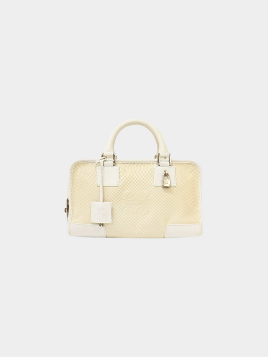 Loewe 2010s White Amazona 28 Bag
