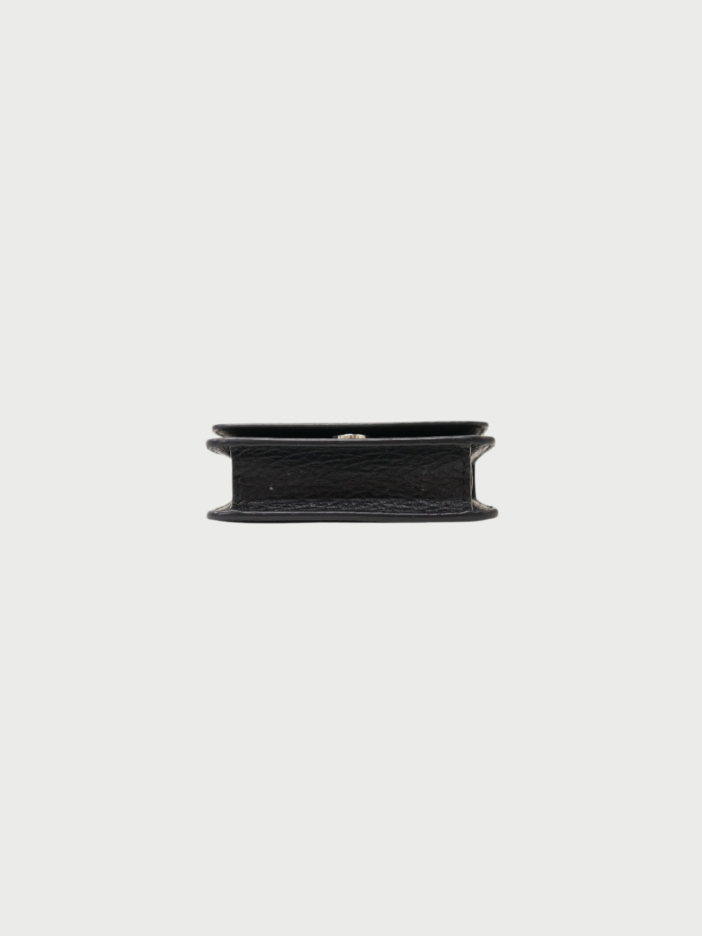 Maison Margiela 2010s Black Leather 4-Stitch Chain Wallet