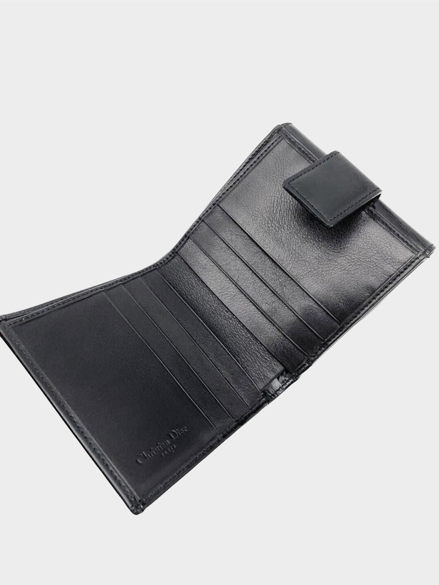 Christian Dior 2000s Hardcore Black Folio Wallet