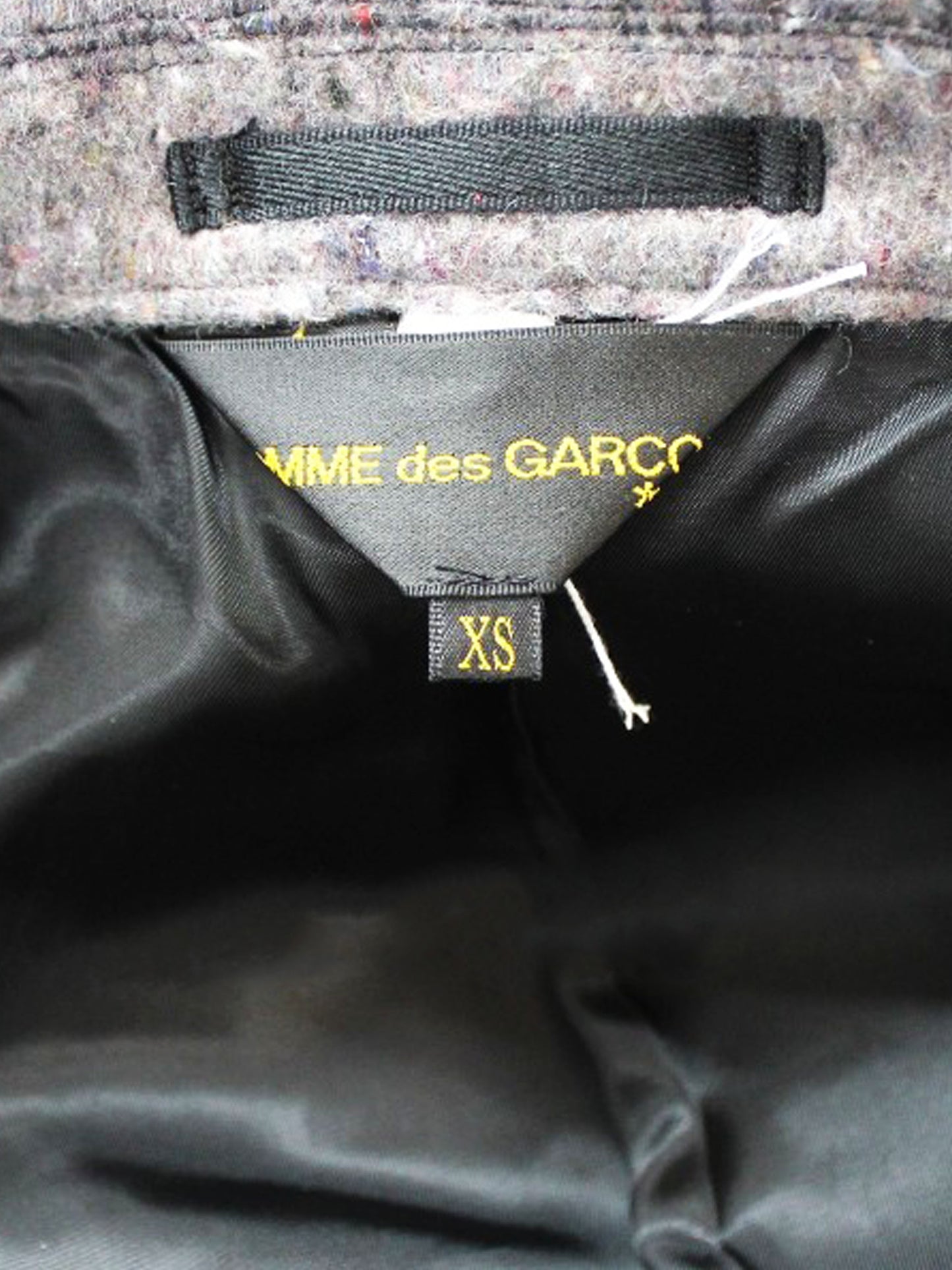 Comme des Garçons FW 2022 Grey Multi Fabric Cropped Jacket
