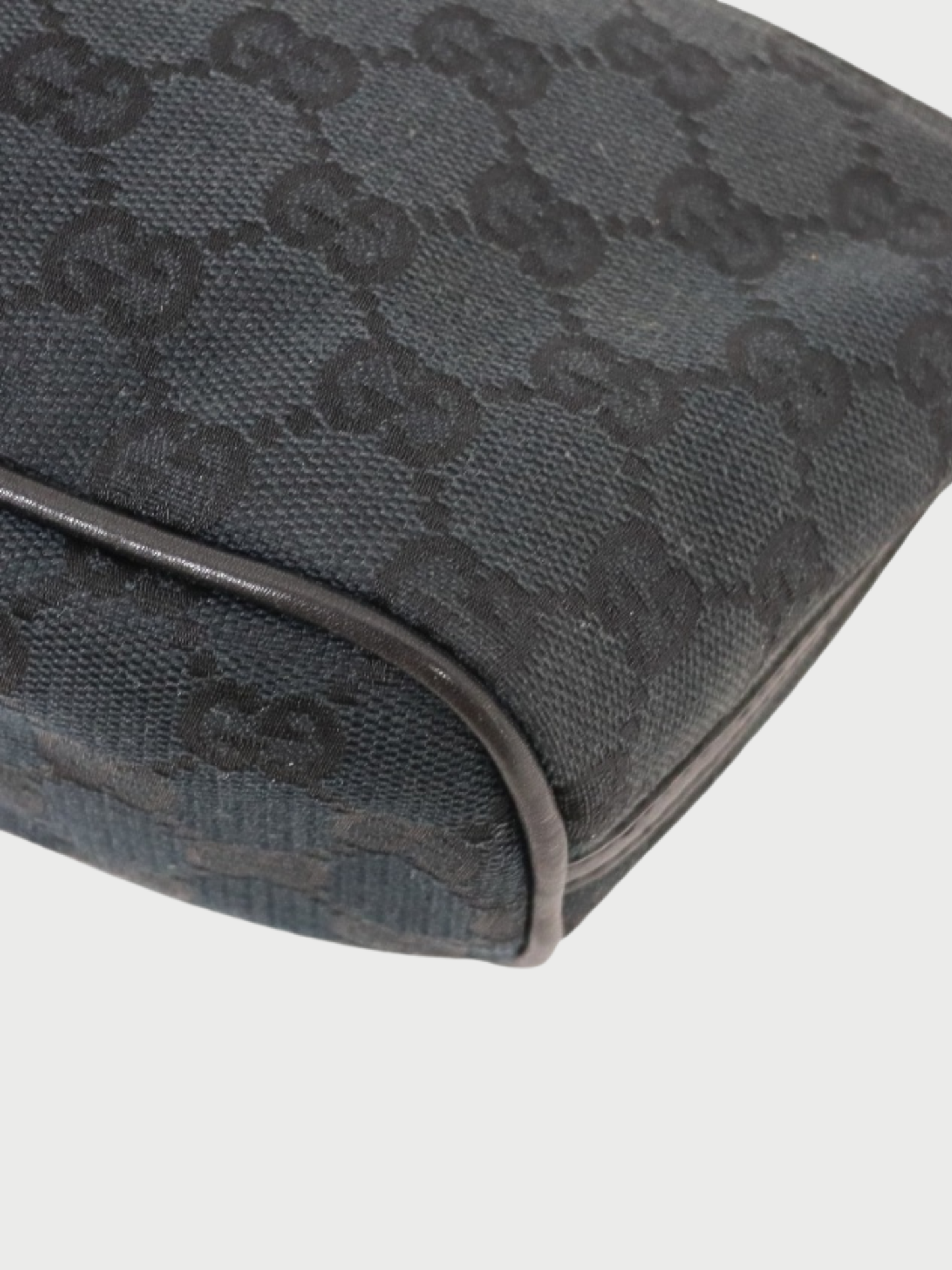 Gucci 2000s Black GG Canvas Mini Handbag