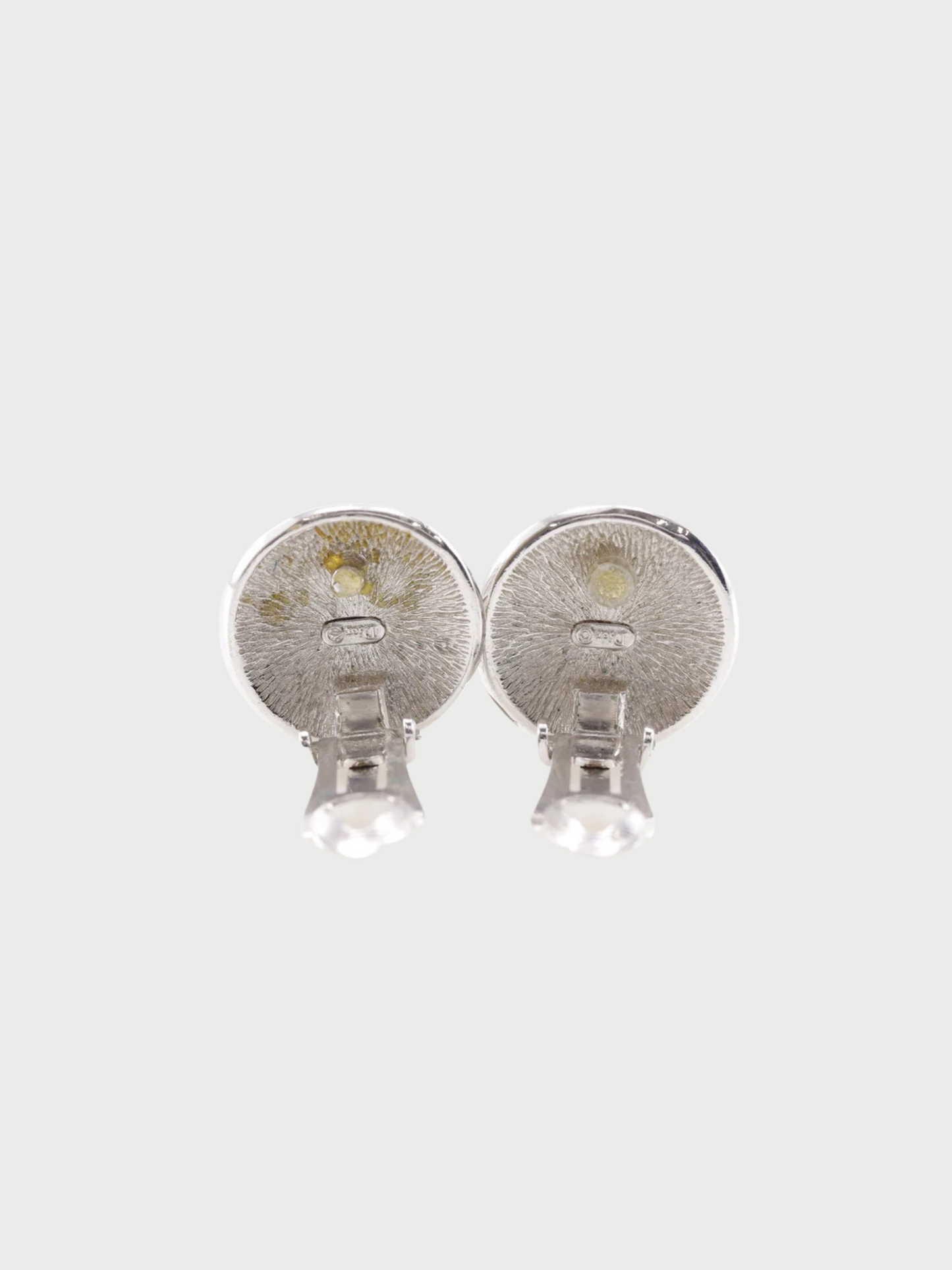 Christian Dior 2000s Silver Metal Trotter Earrings
